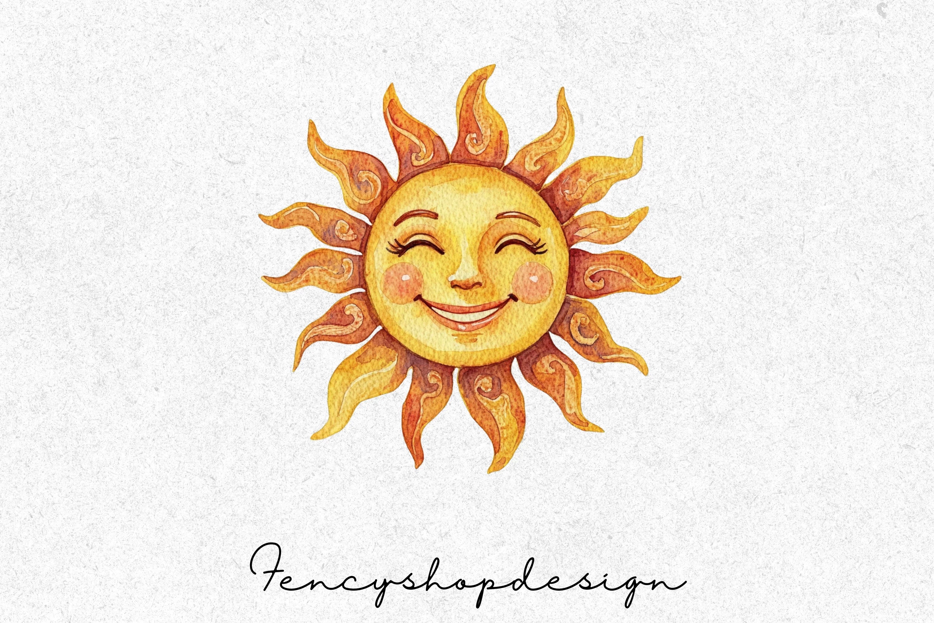 Smiling Sun Clipart Bundle - Image 4