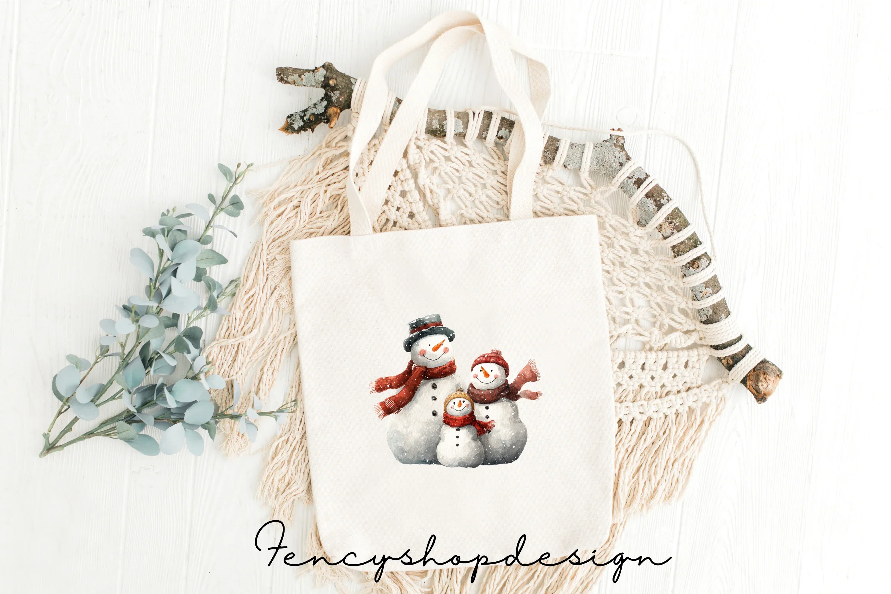 Snowman Family Clipart Bundle - Image 2
