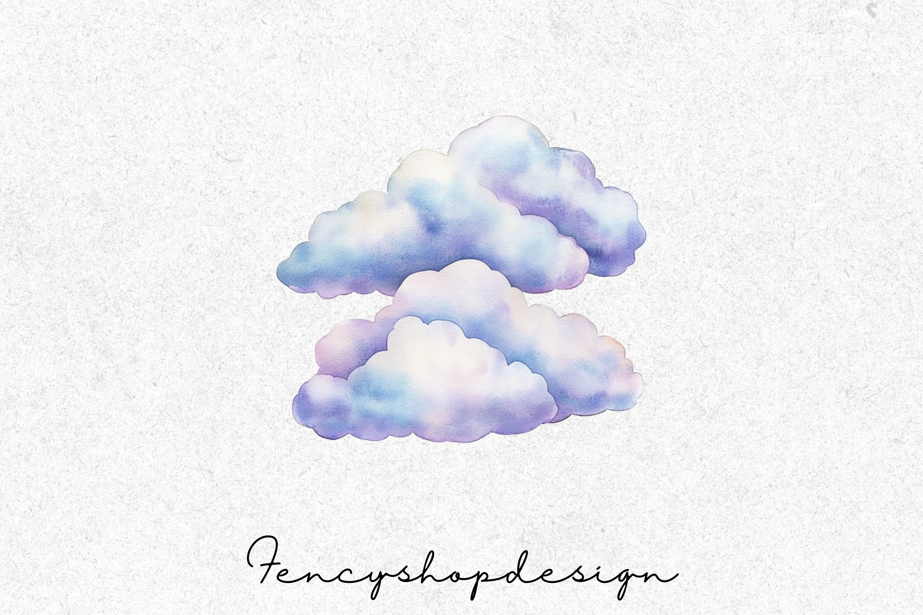 Soft Clouds Clipart Bundle - Image 8