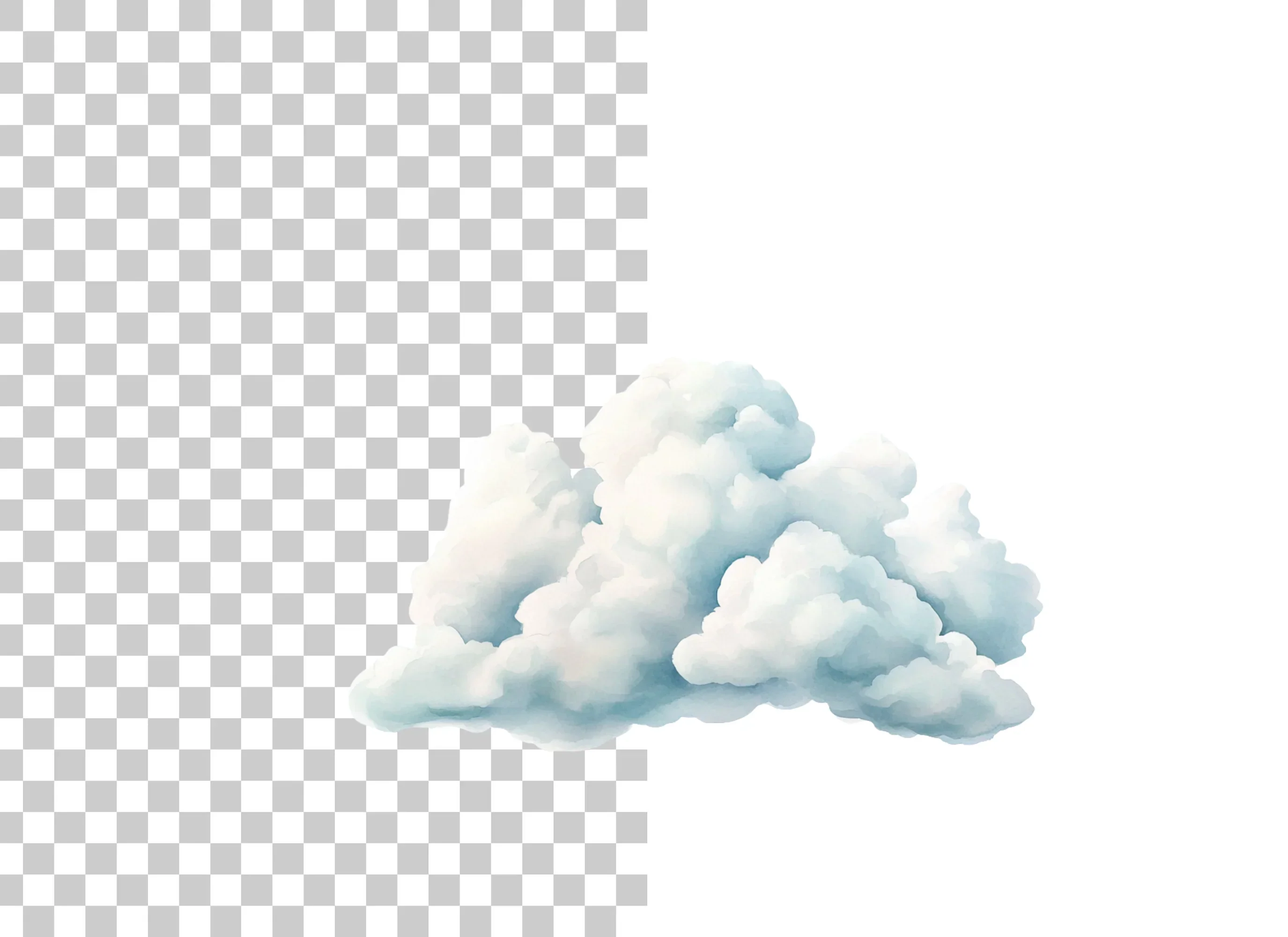 Soft Clouds Clipart Bundle - Image 2