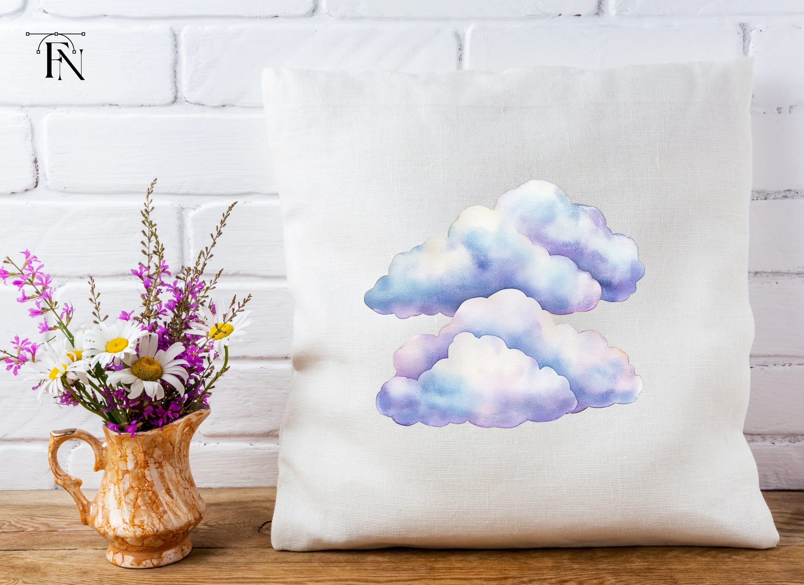 Soft Clouds Clipart Bundle - Image 5