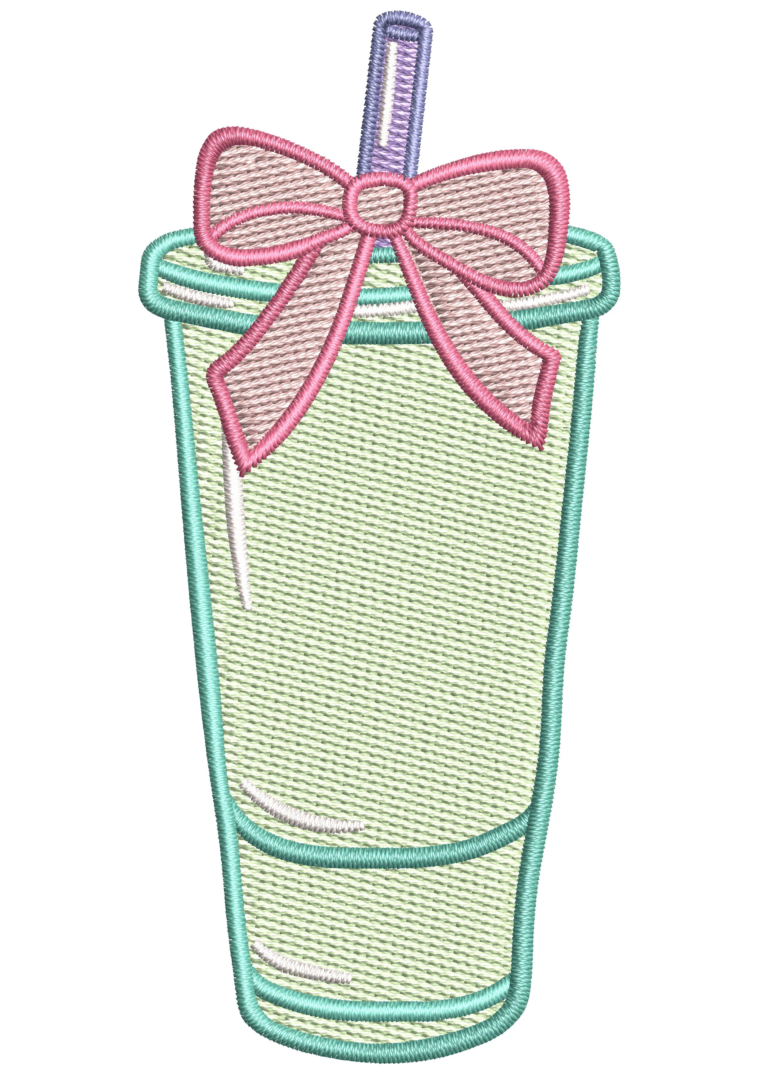 Soft Drink Embroidery Design