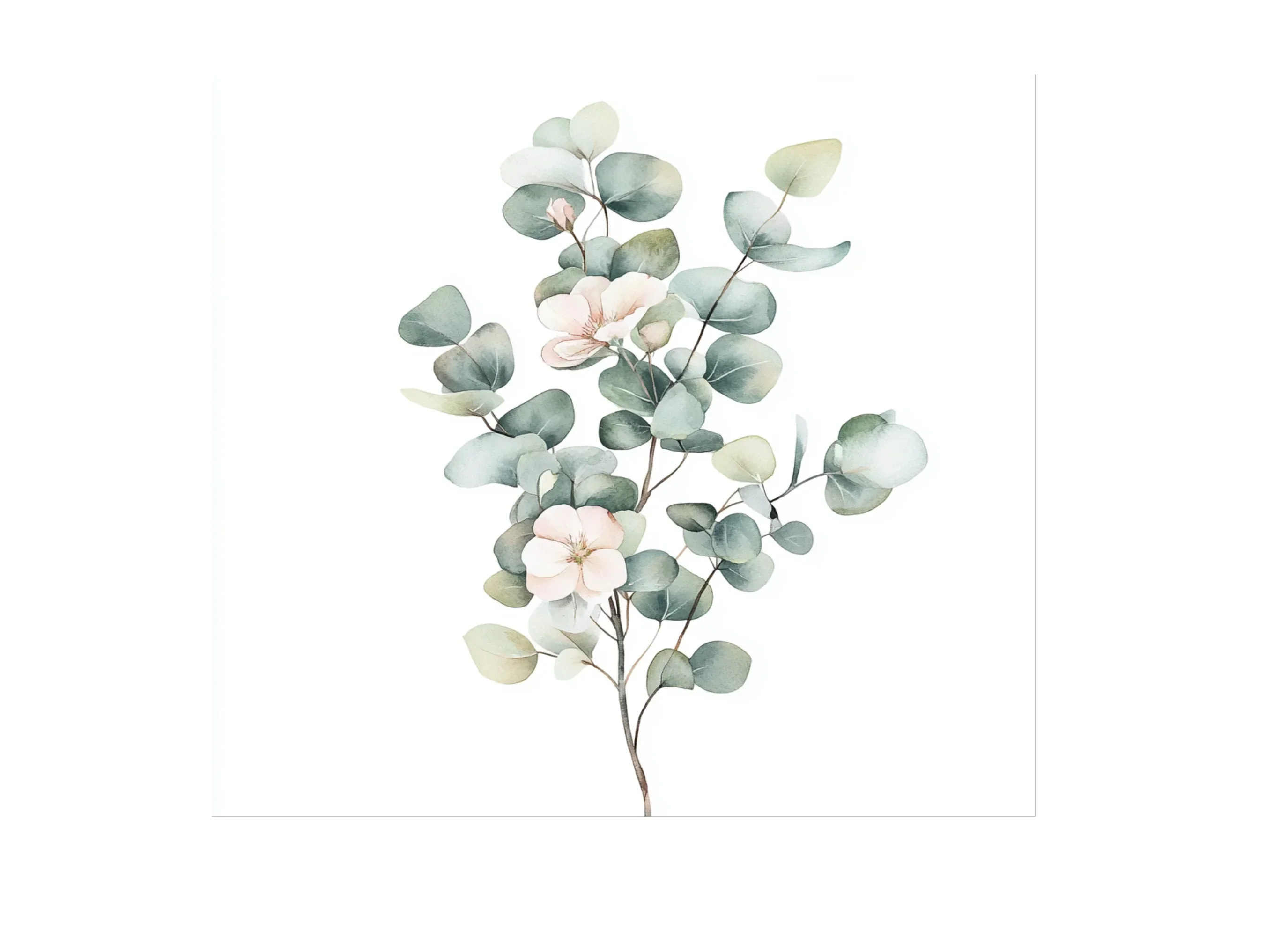 Soft Eucalyptus Leaves Clipart Bundle - Image 2
