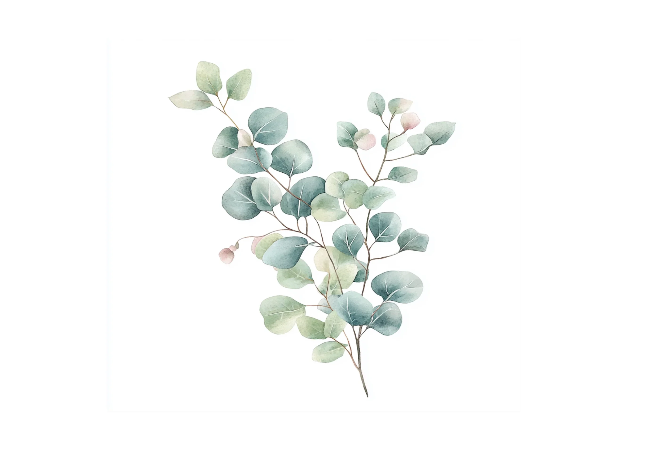 Soft Eucalyptus Leaves Clipart Bundle - Image 3