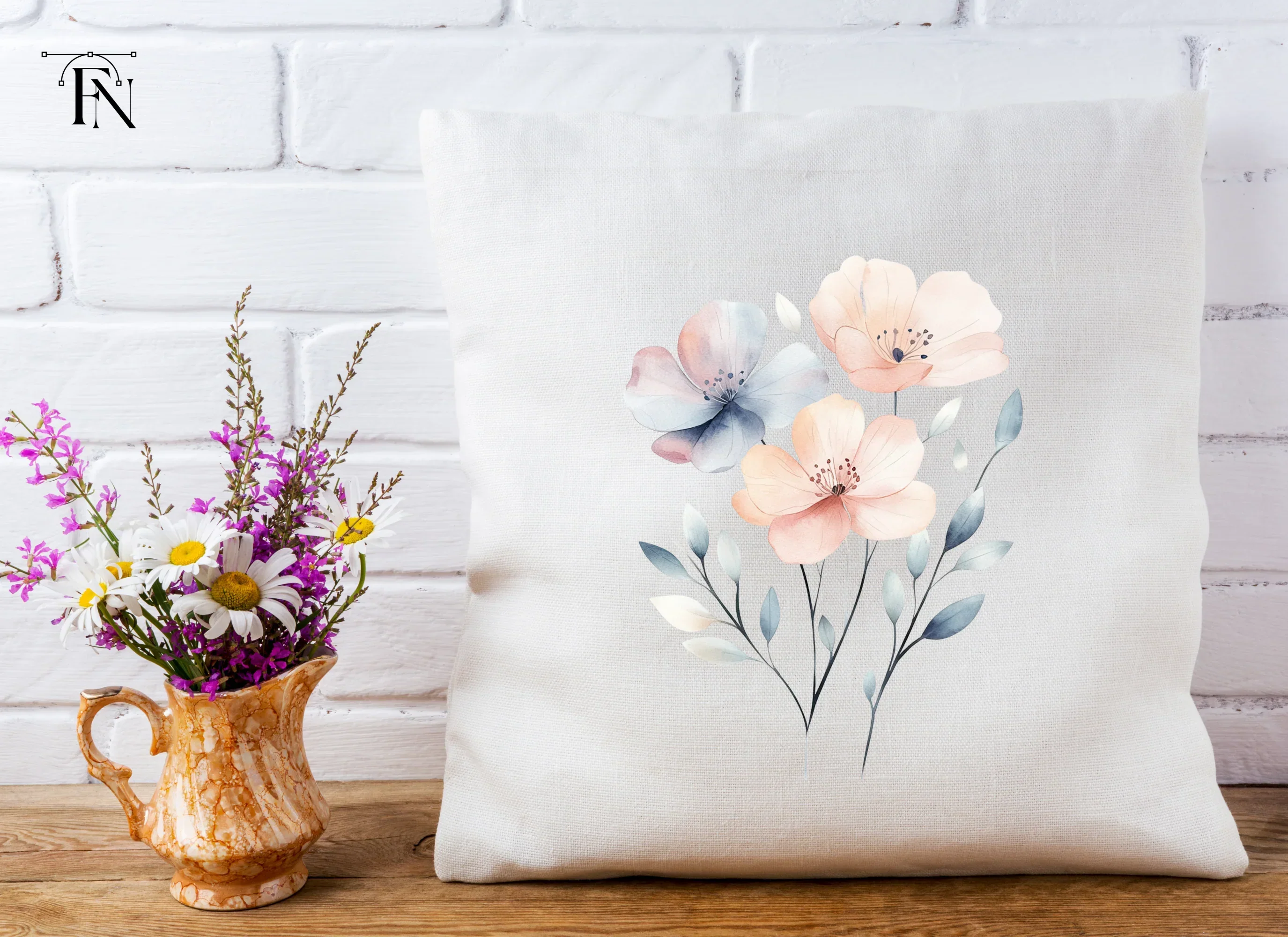 Soft Floral Clipart Bundle - Image 5