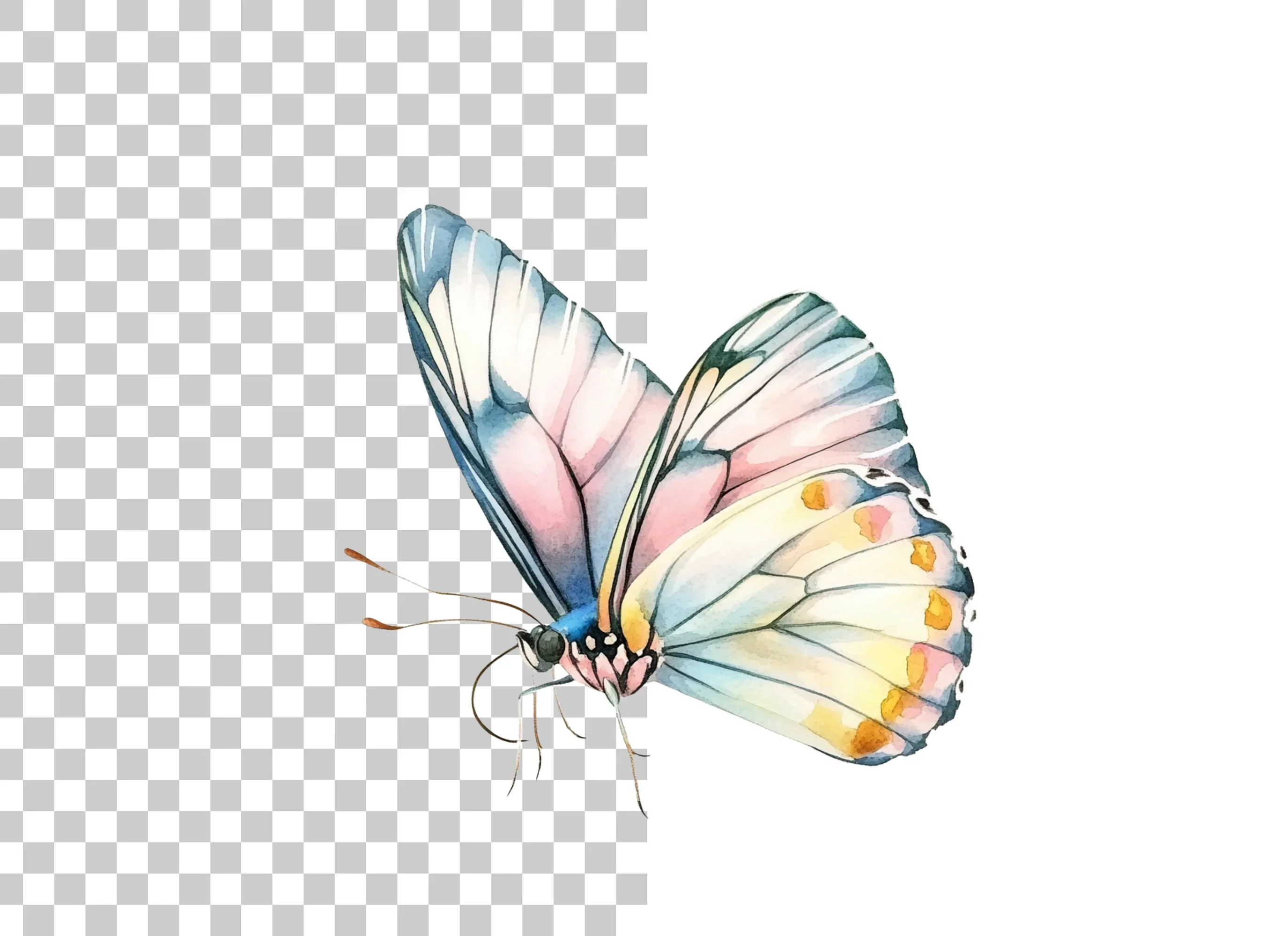 Soft Hues Butterfly Clipart Bundle - Image 2