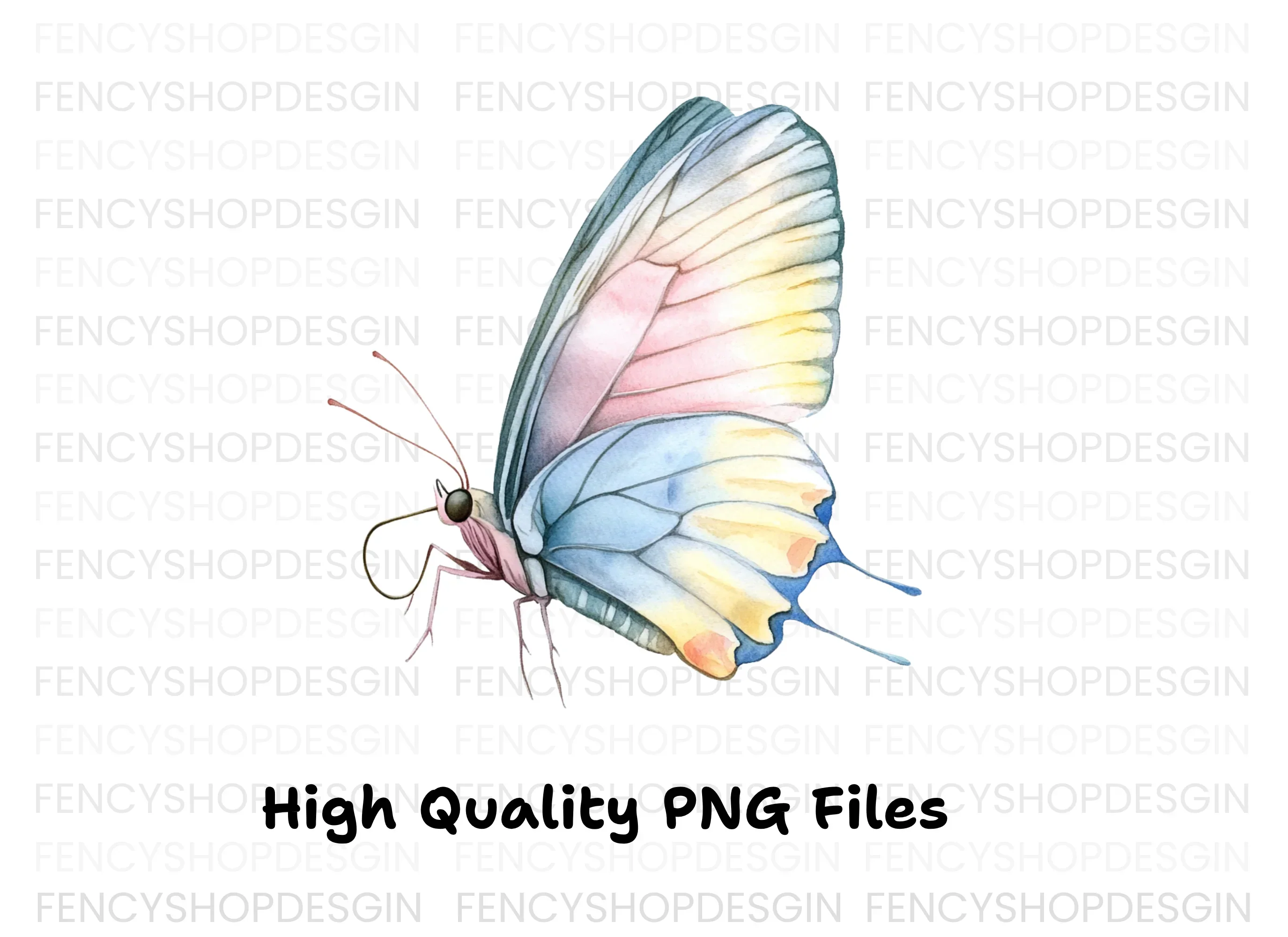 Soft Hues Butterfly Clipart Bundle - Image 3