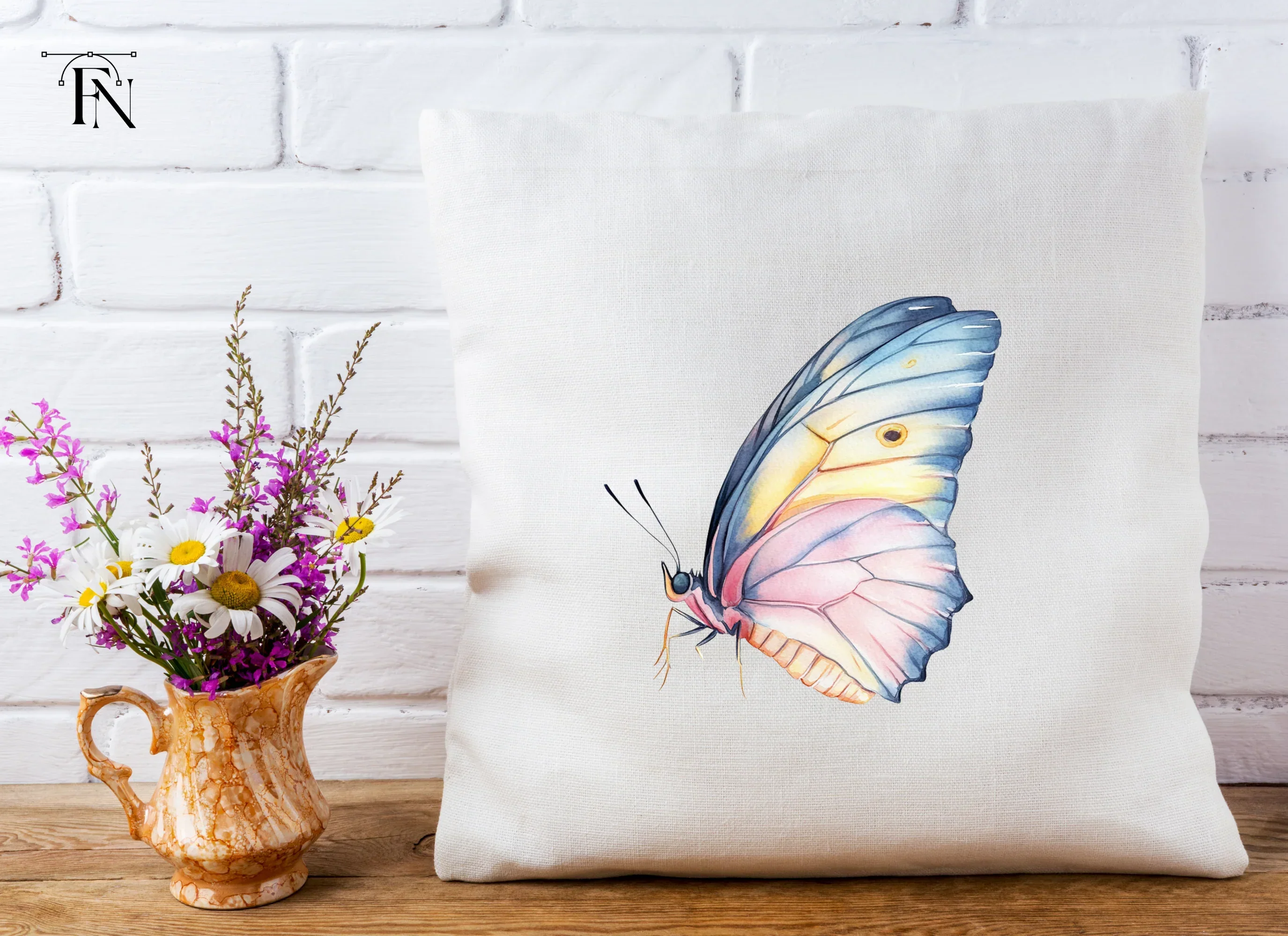 Soft Hues Butterfly Clipart Bundle - Image 5