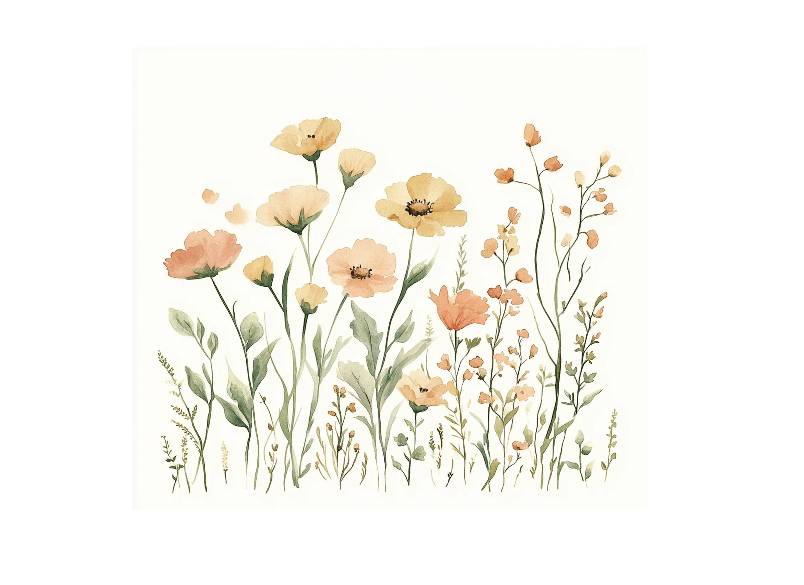 Soft Pastel Floral Clipart Bundle - Image 2
