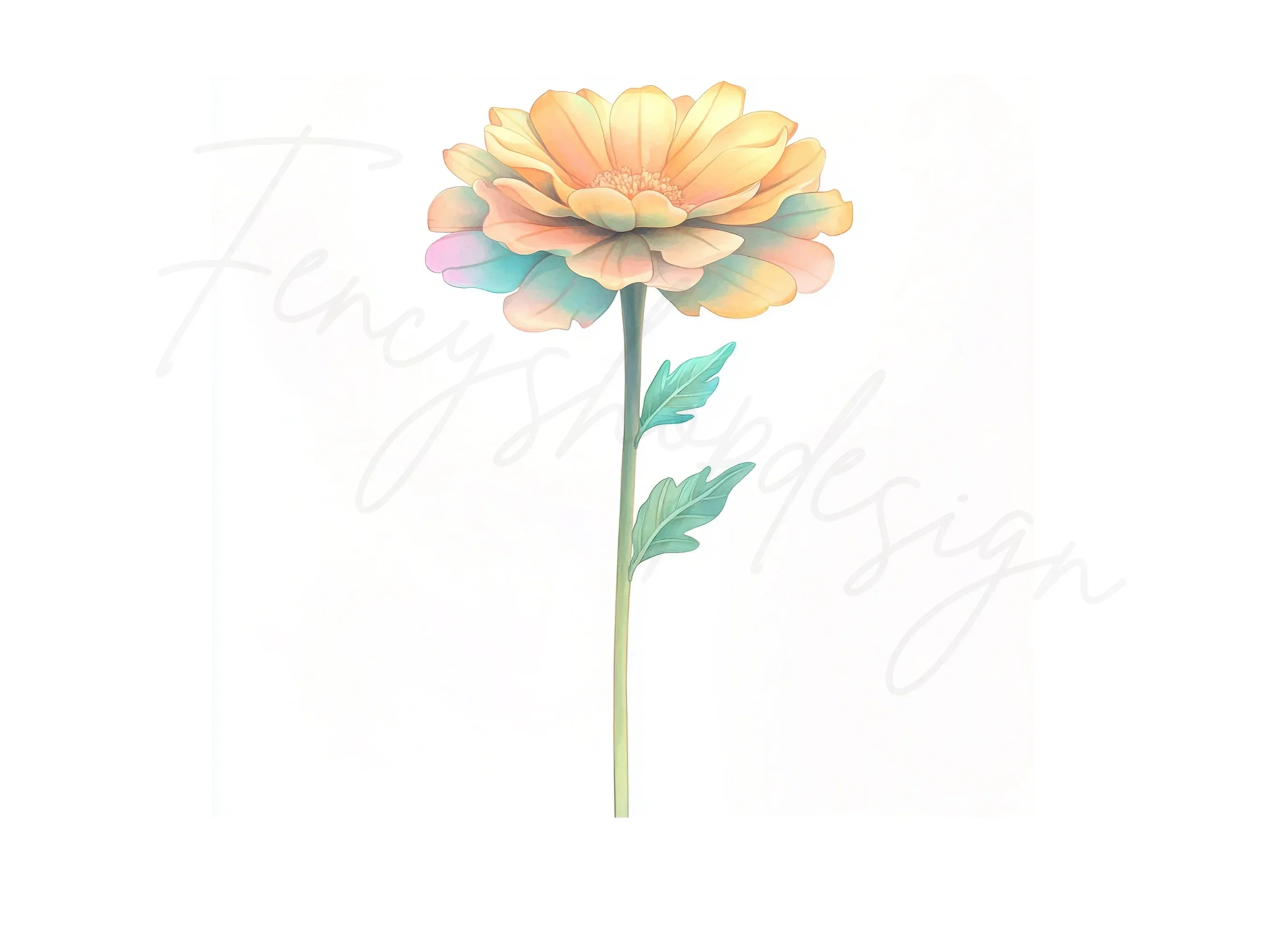 Soft Pastel Flowers Clipart Bundle - Image 2