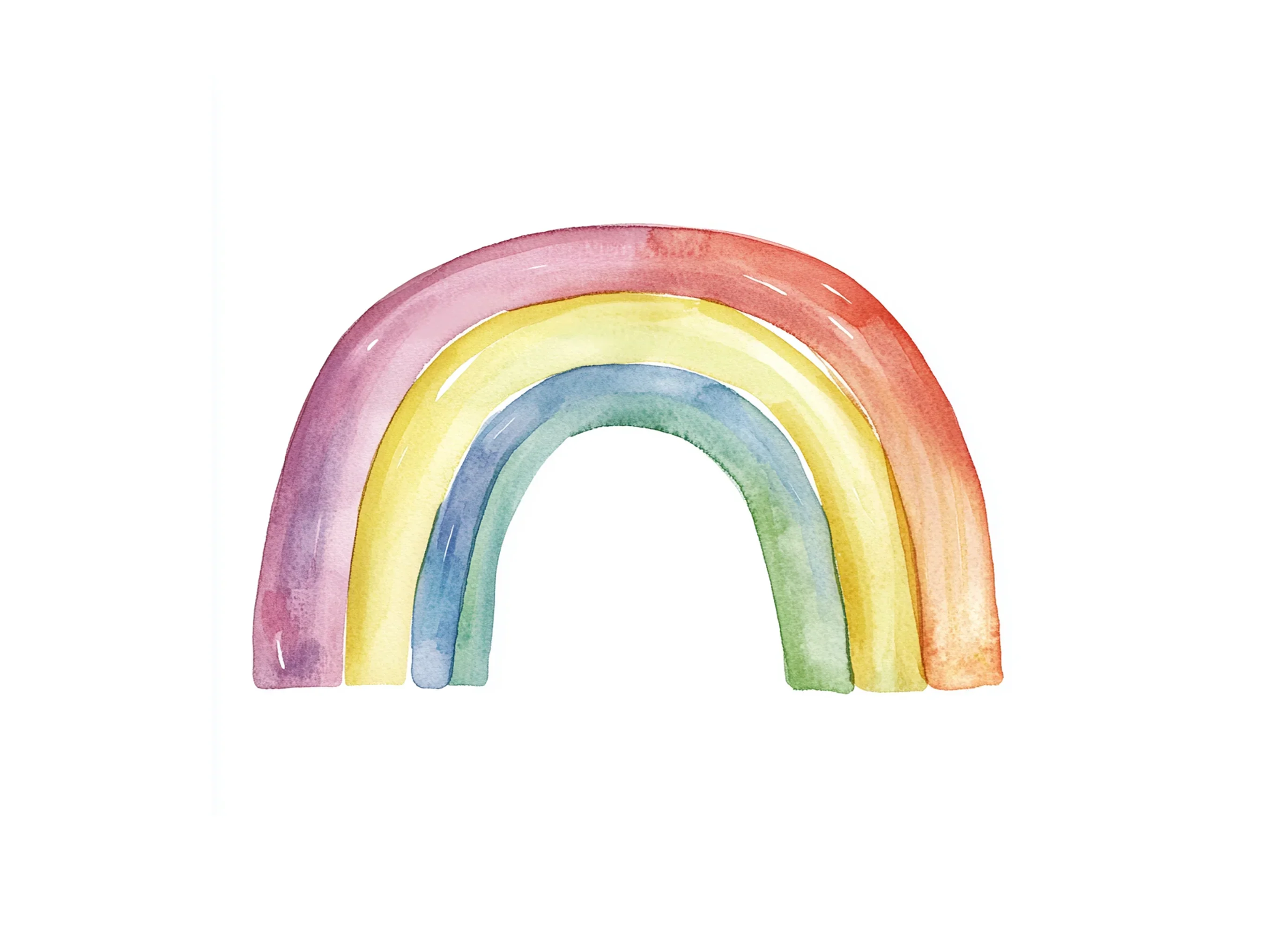 Soft Rainbow Clipart Bundle - Image 3