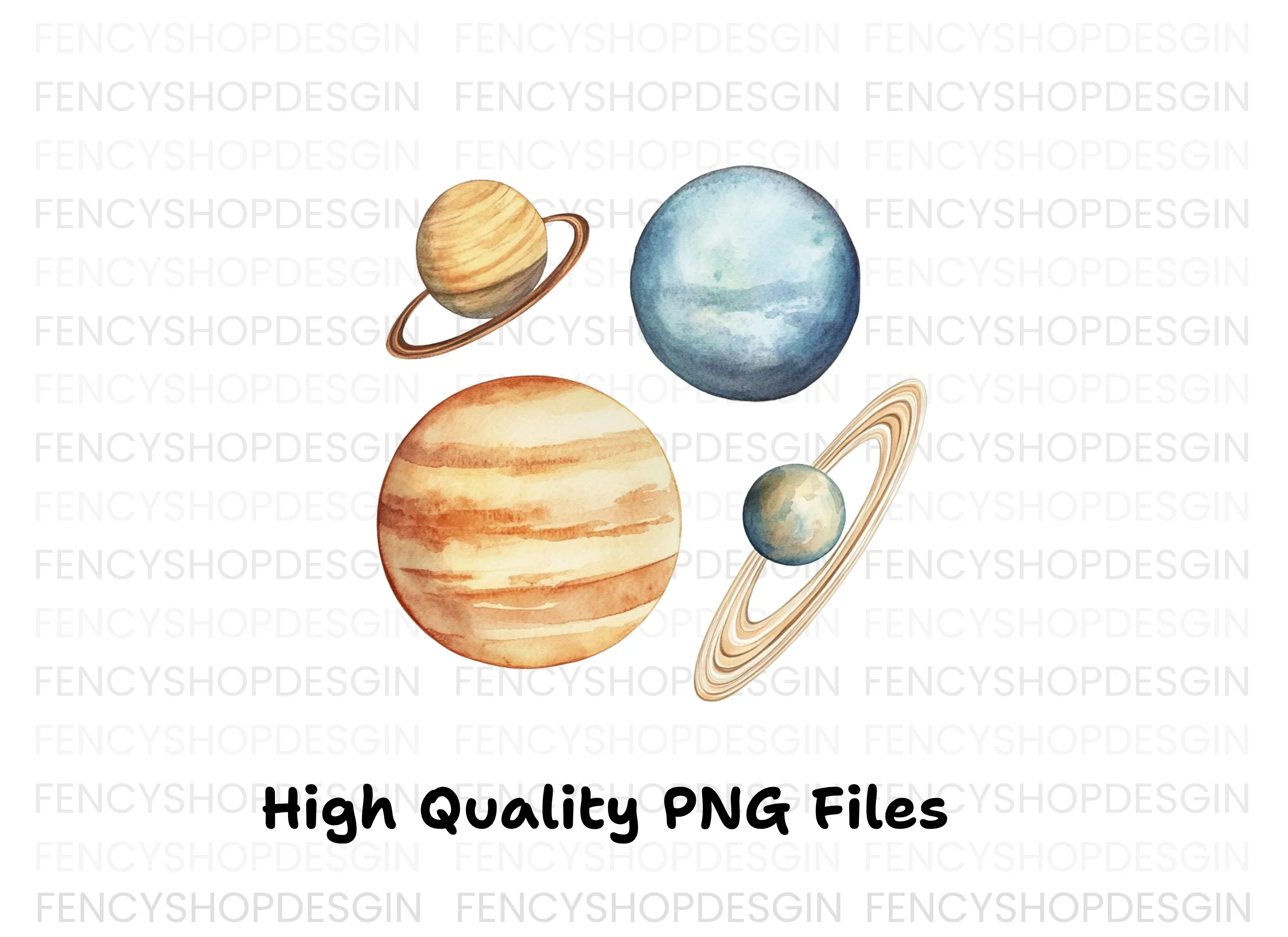 Solar System Planets Clipart Bundle - Image 2