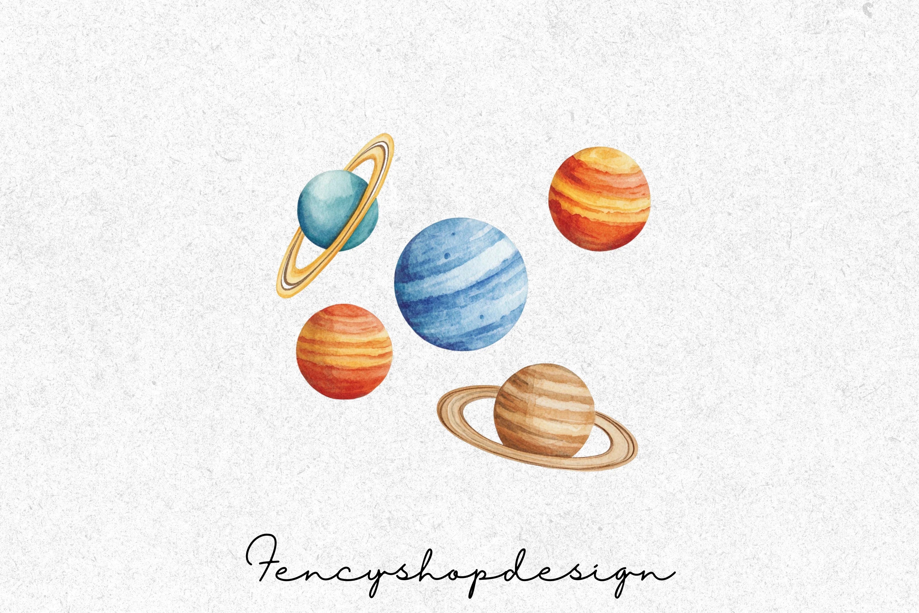 Solar System Planets Clipart Bundle - Image 2