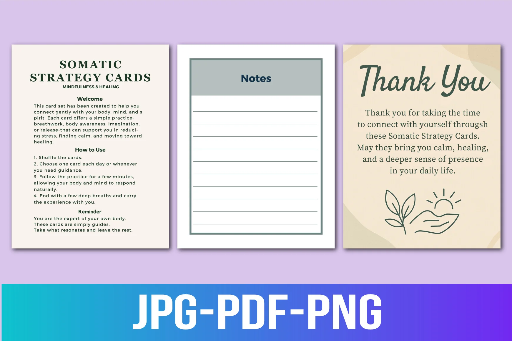 Somatic Strategy Cards for Mindful Practices - Image 7