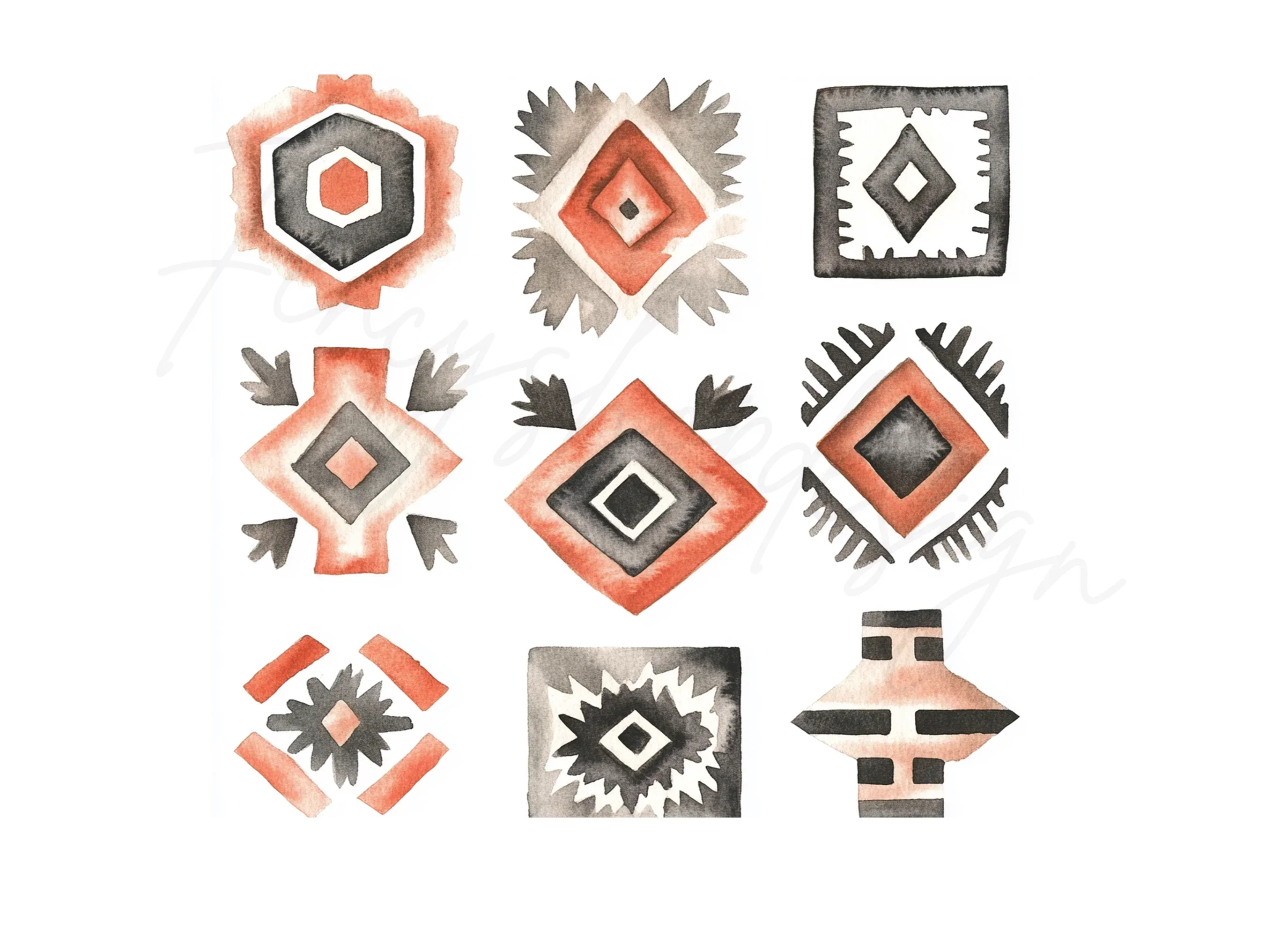 Southwestern Geometric Clipart Bundle - Image 2