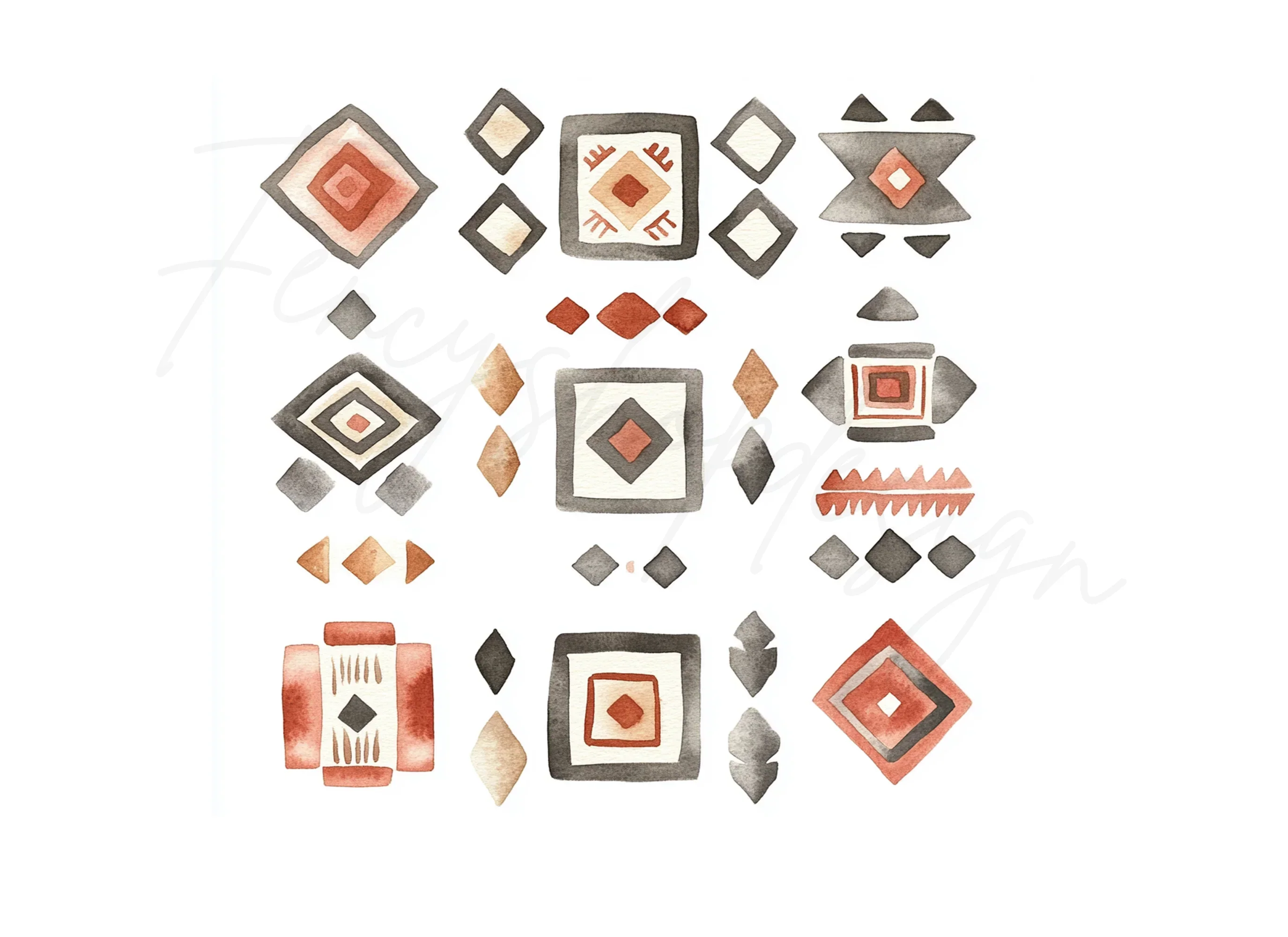 Southwestern Geometric Clipart Bundle - Image 3