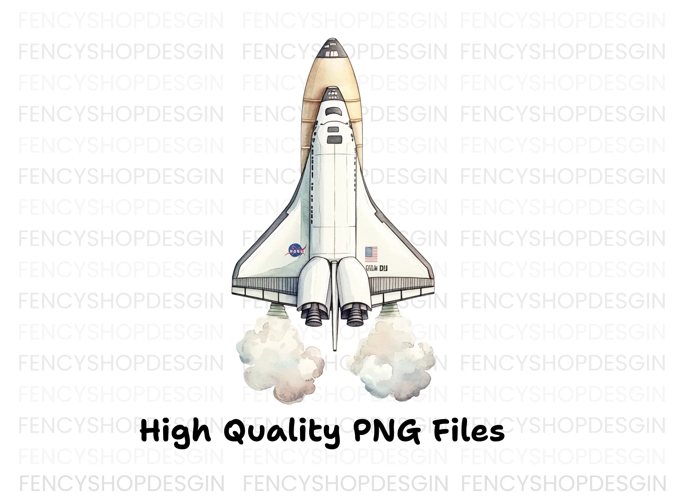 Space Shuttle Launch Clipart Bundle - Image 3