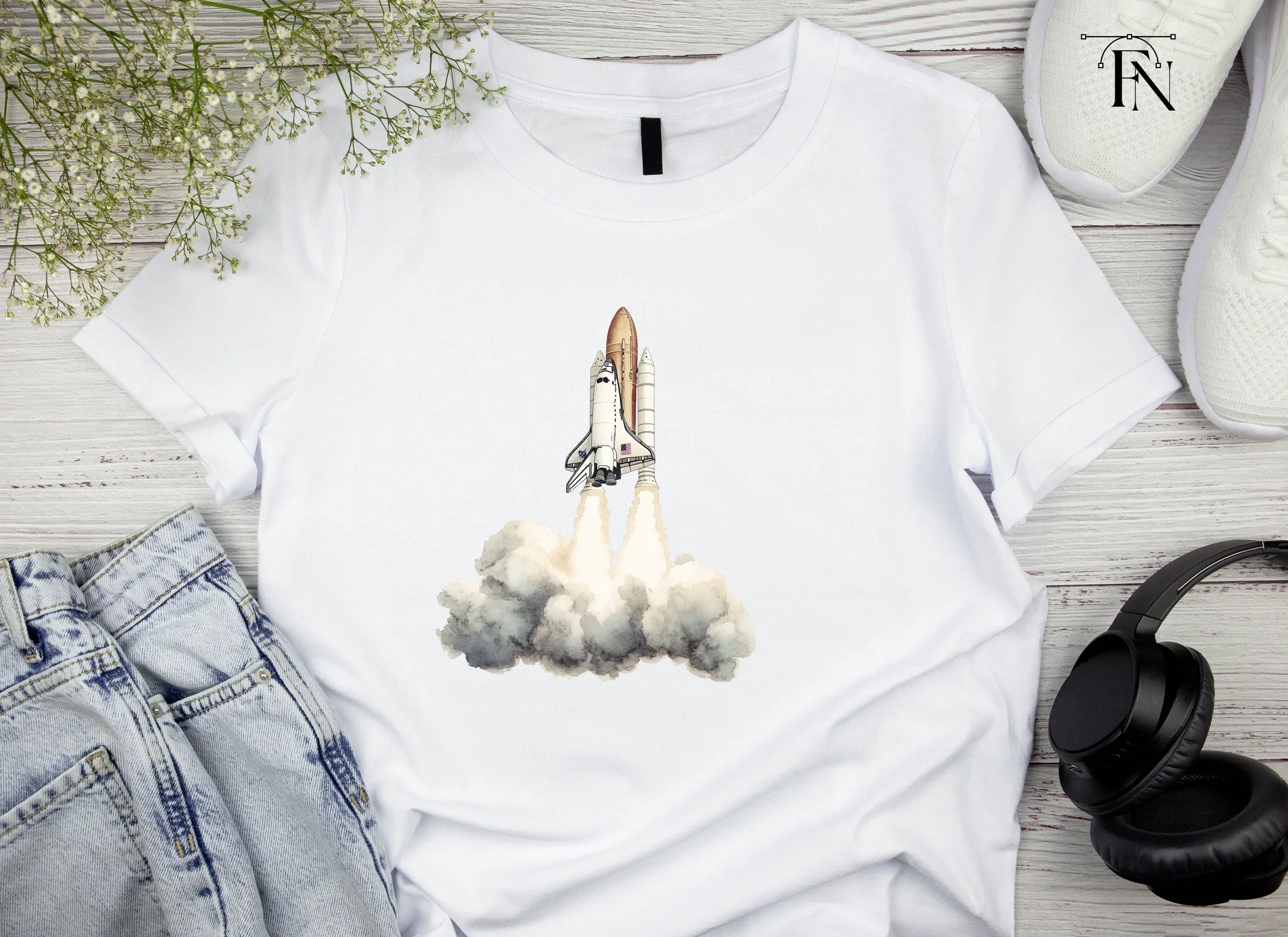 Space Shuttle Launch Clipart Bundle - Image 3