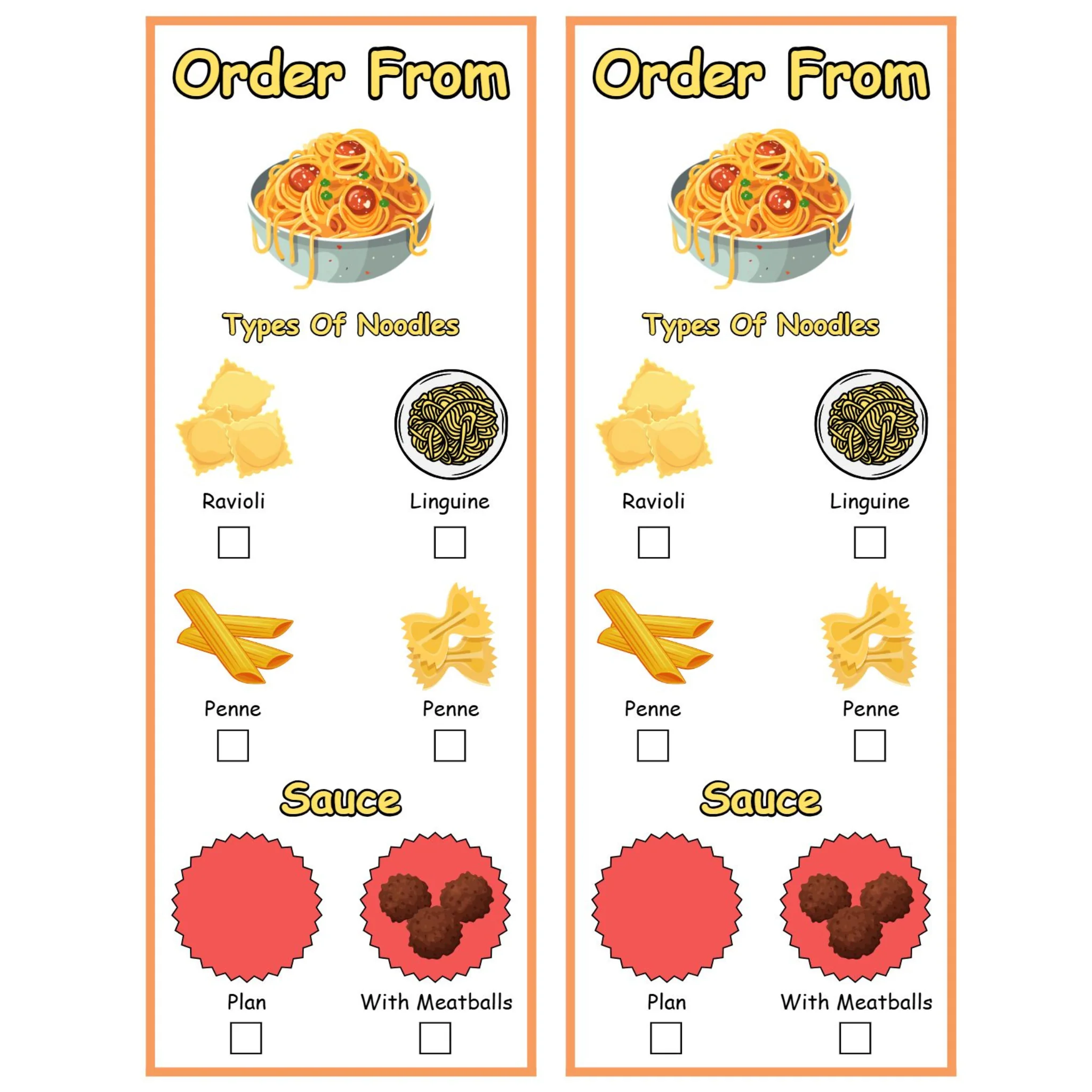 Spaghetti Restaurant Dramatic Play Pack - Image 3