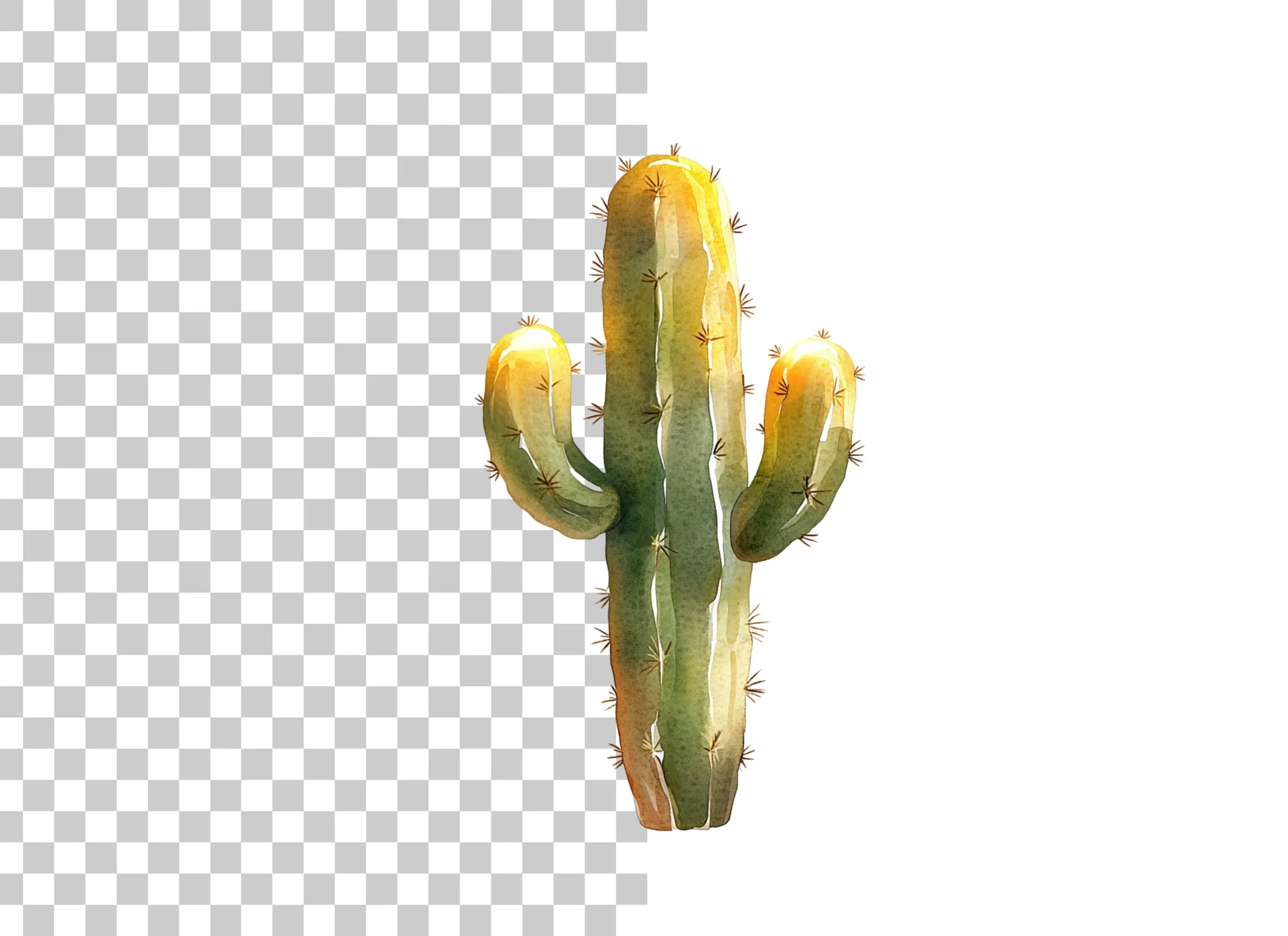 Sparkling Cactus Clipart Bundle - Image 2