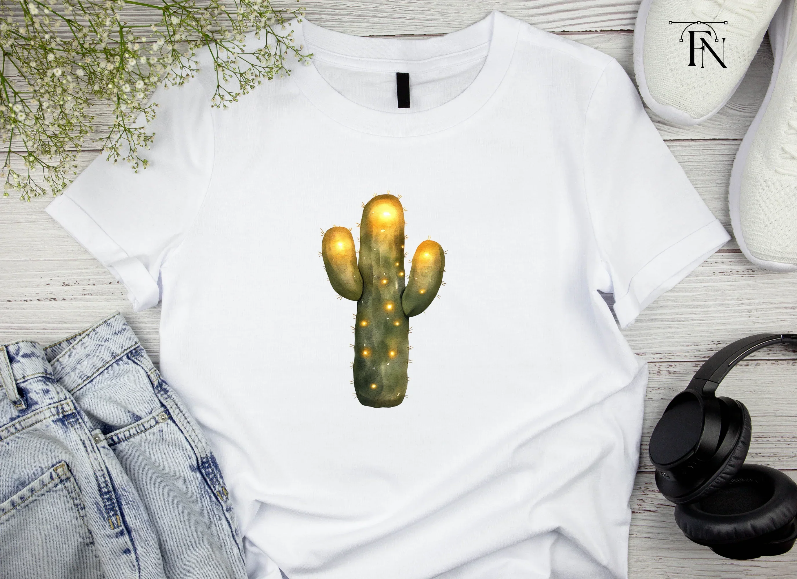 Sparkling Cactus Clipart Bundle - Image 4