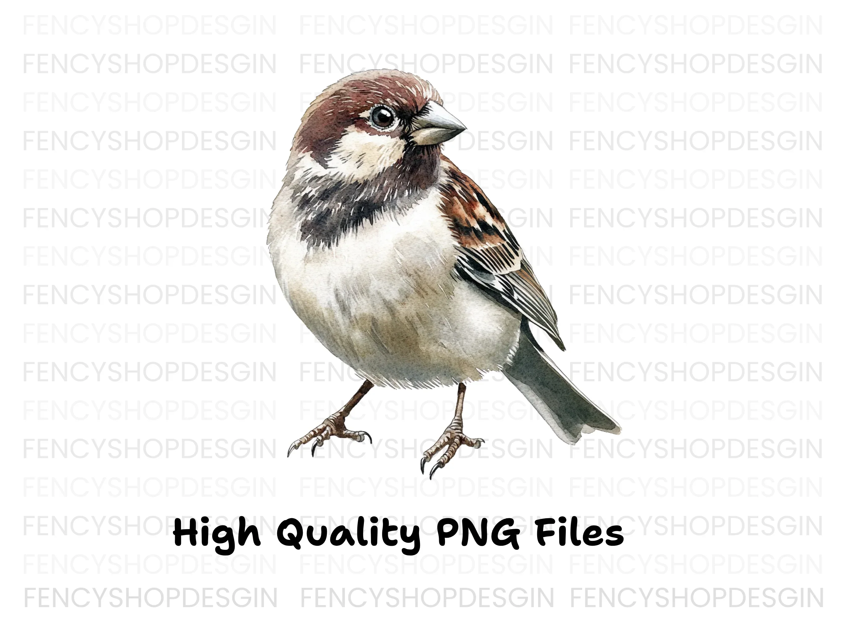 Sparrow Bird Clipart Bundle - Image 2