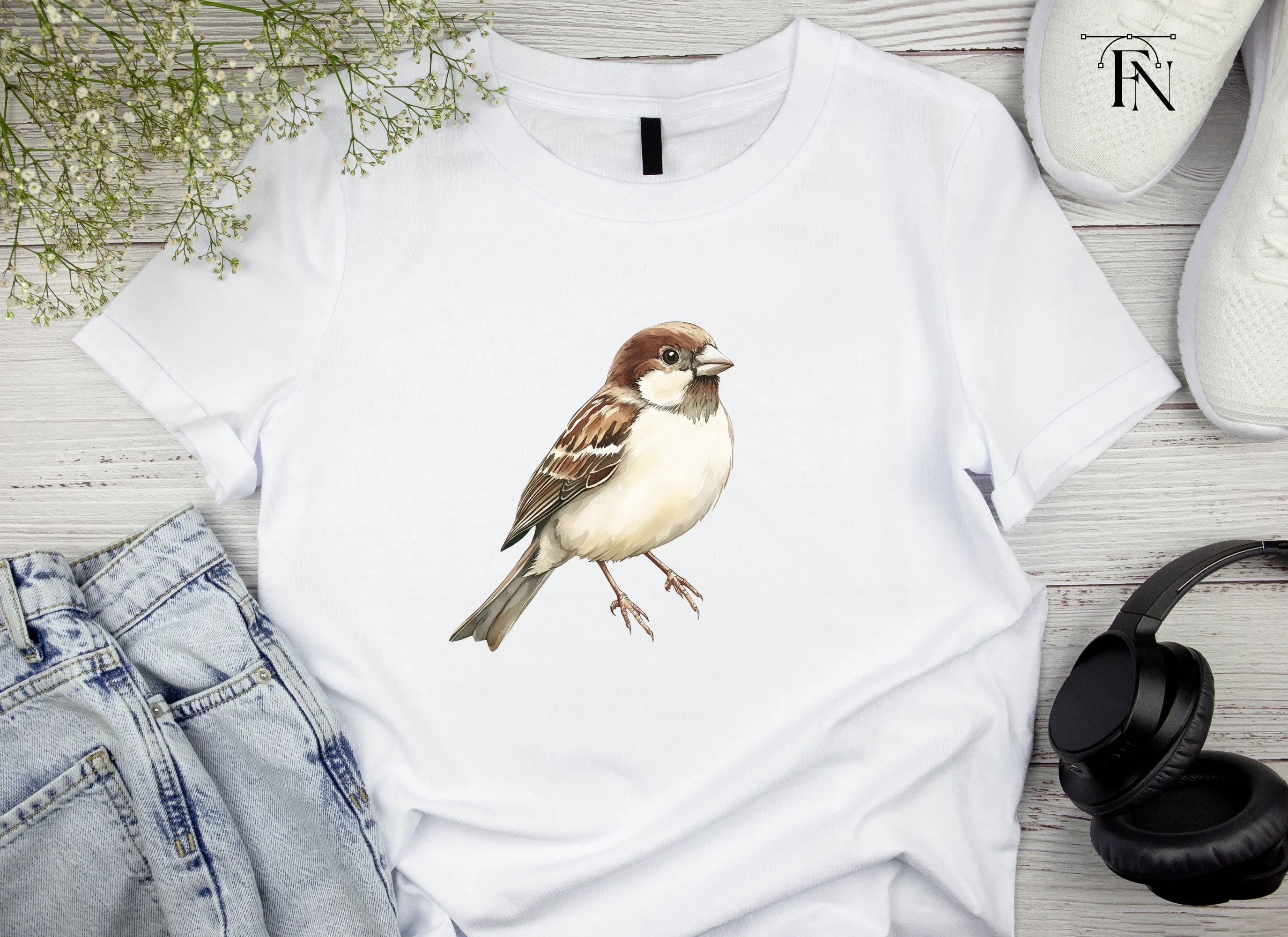 Sparrow Birds Clipart Bundle - Image 4
