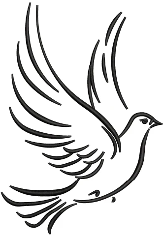 Sparrow Embroidery Design