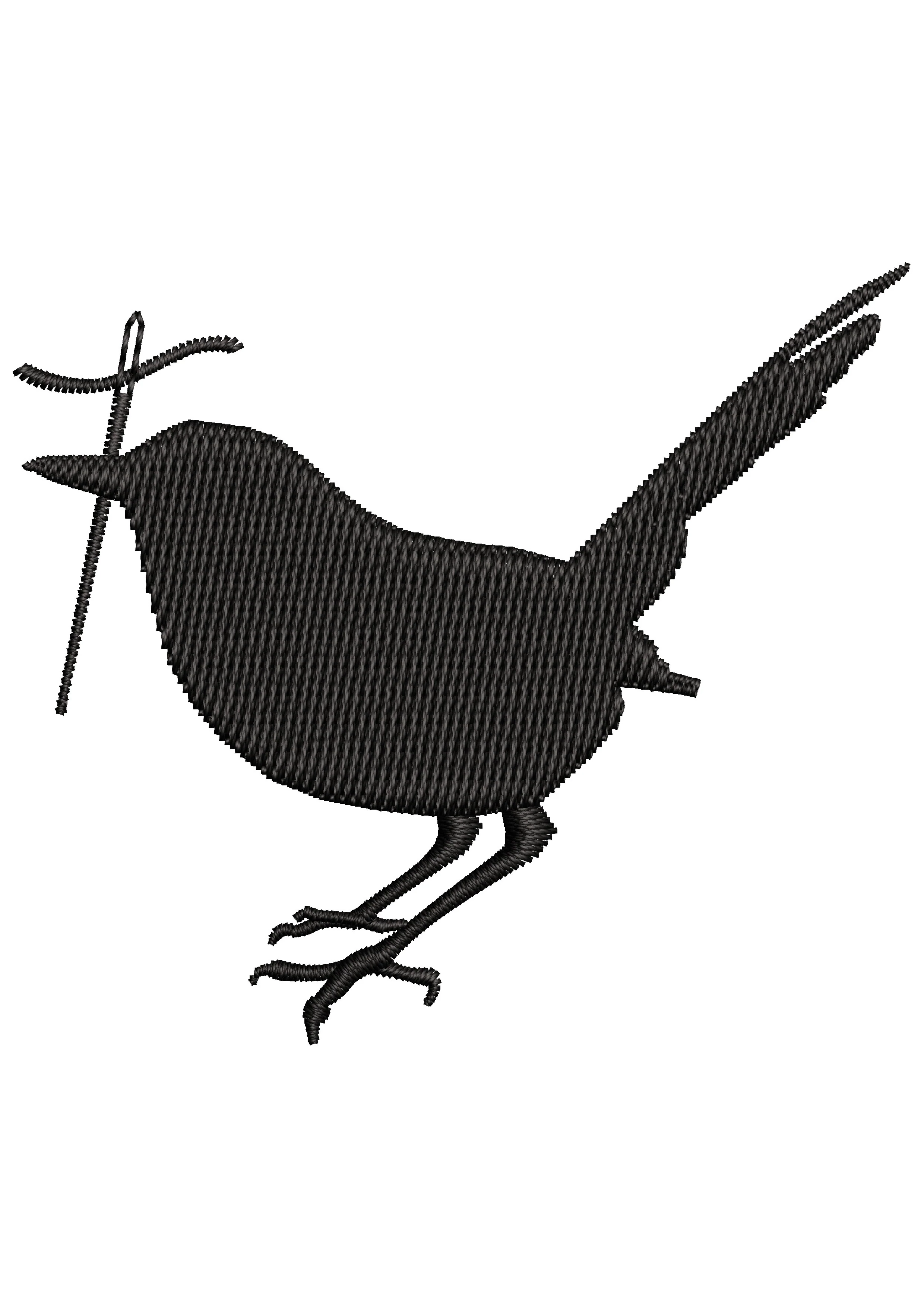 Sparrow Embroidery Design