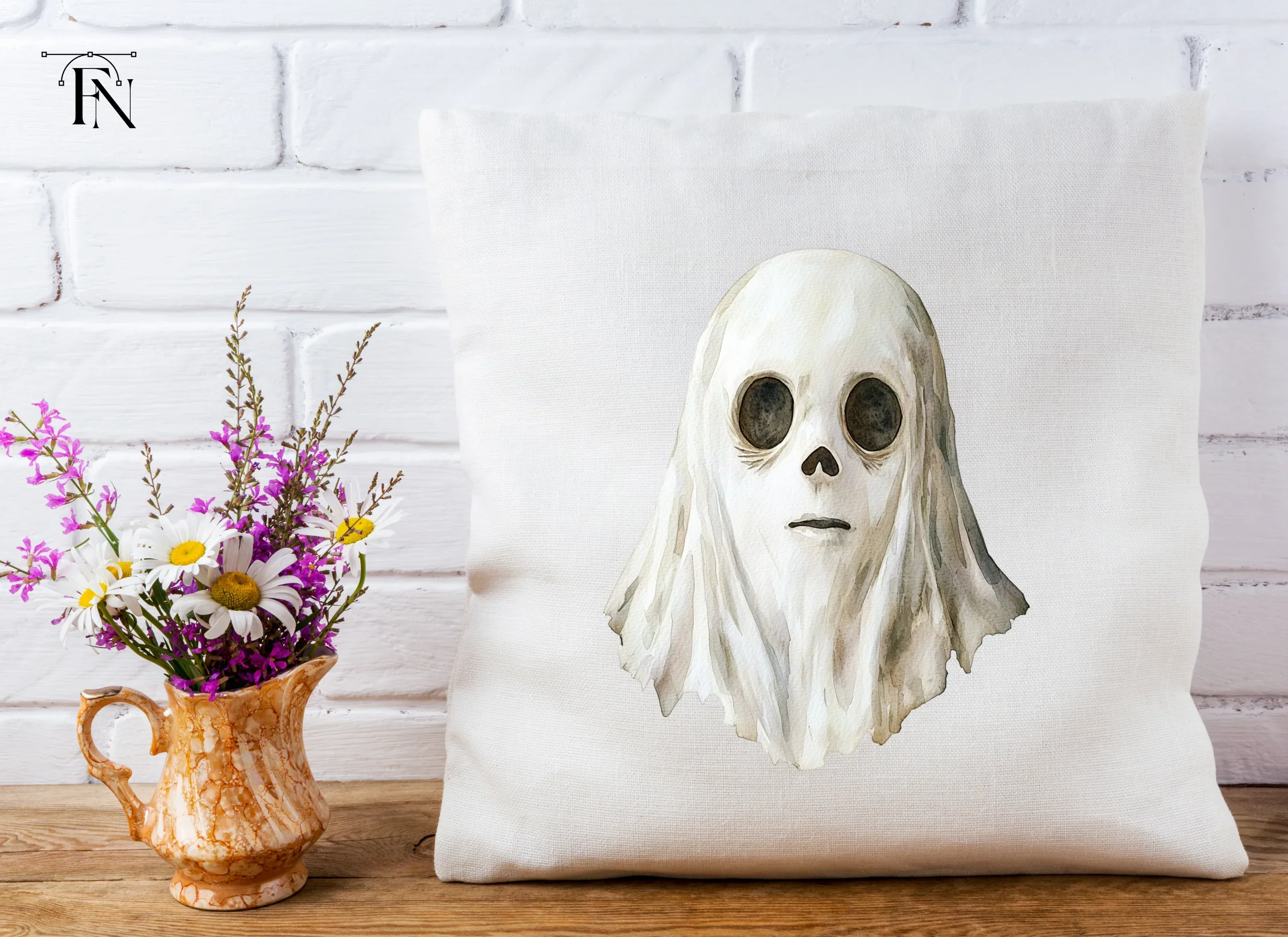 Spooky Ghost Trio Clipart Bundle - Image 4
