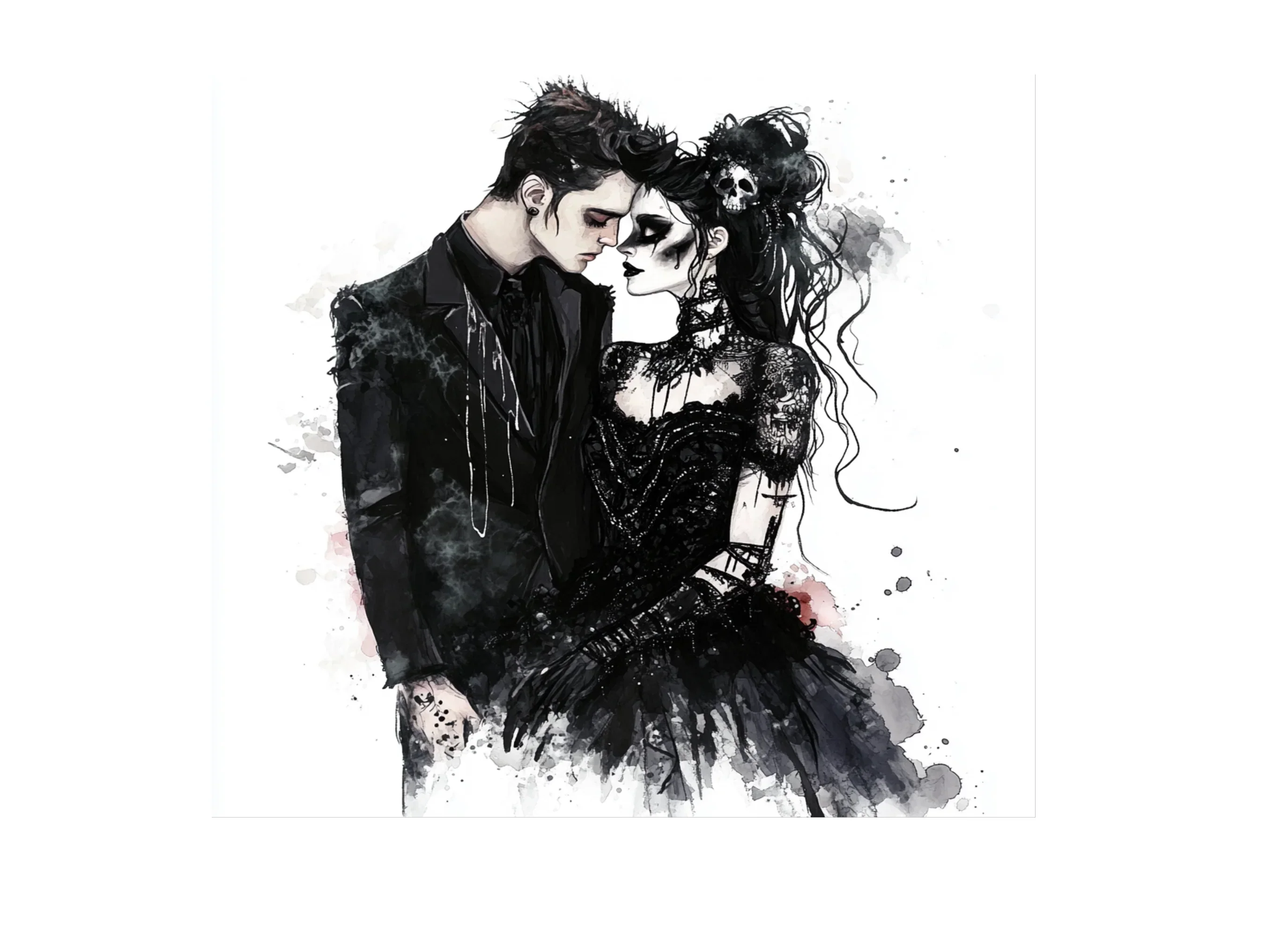 Spooky Gothic Wedding Clipart Bundle - Image 3