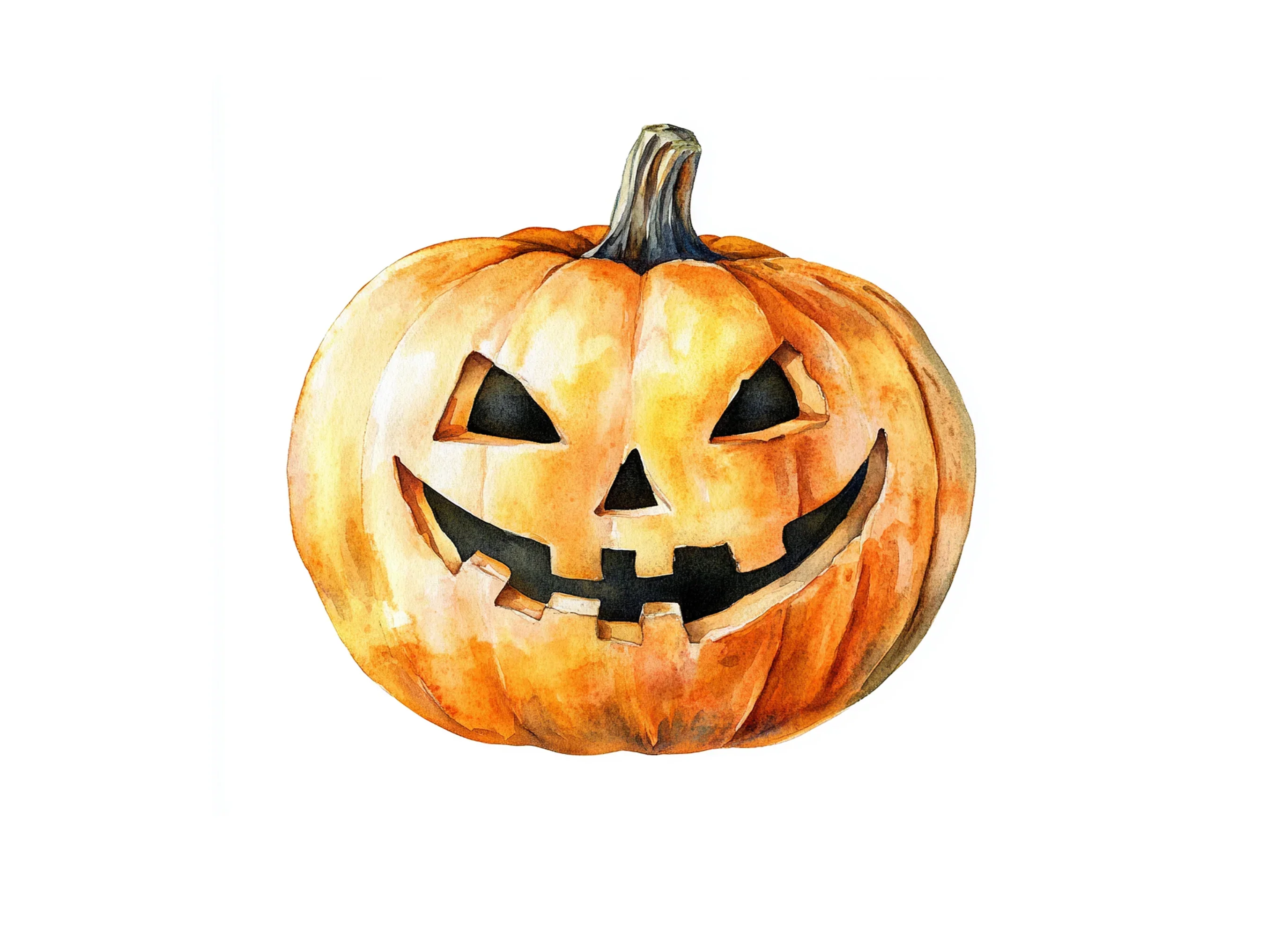 Spooky Halloween Jack-O'-Lantern Clipart Bundle - Image 2