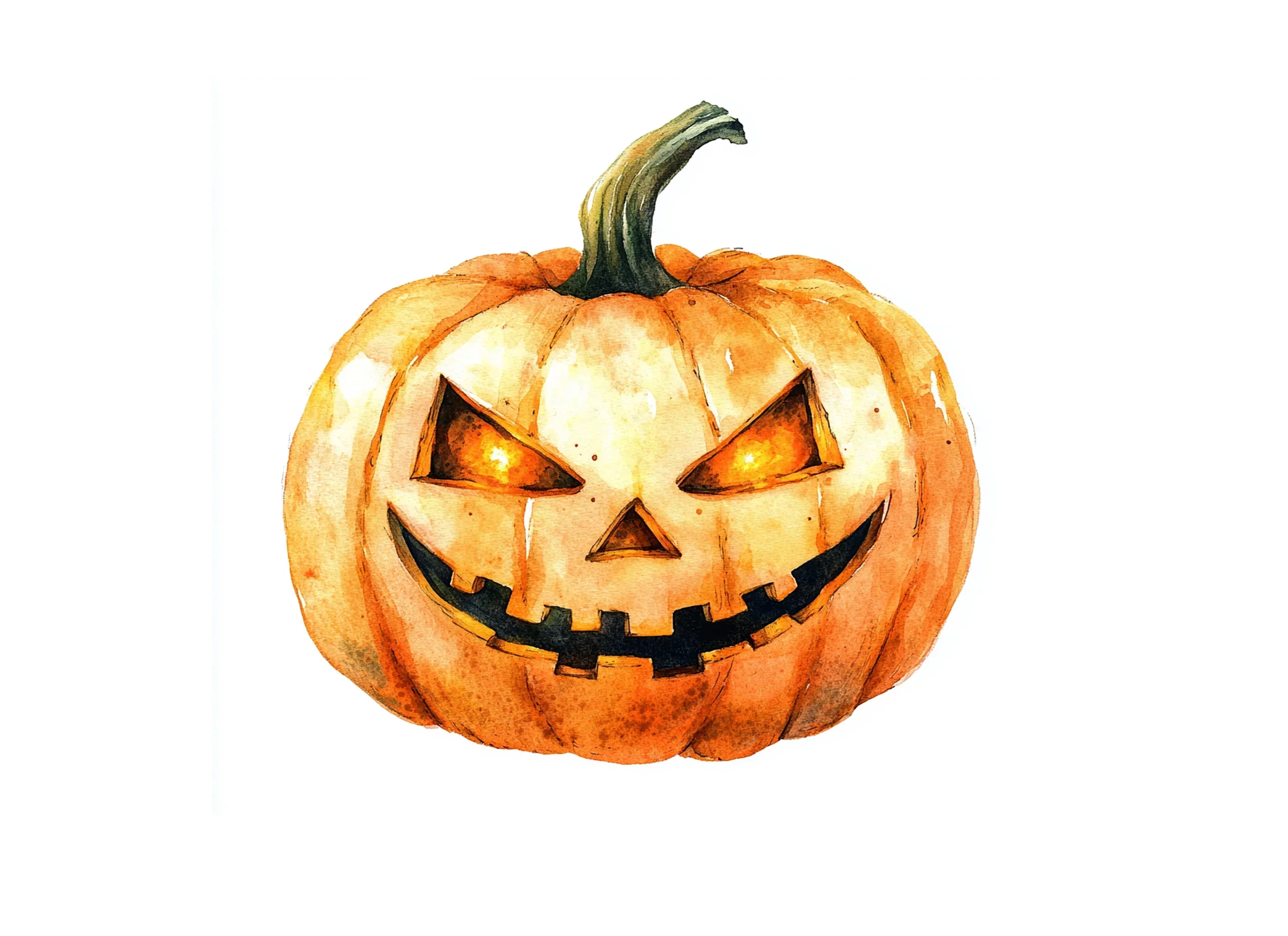 Spooky Halloween Jack-O'-Lantern Clipart Bundle - Image 3