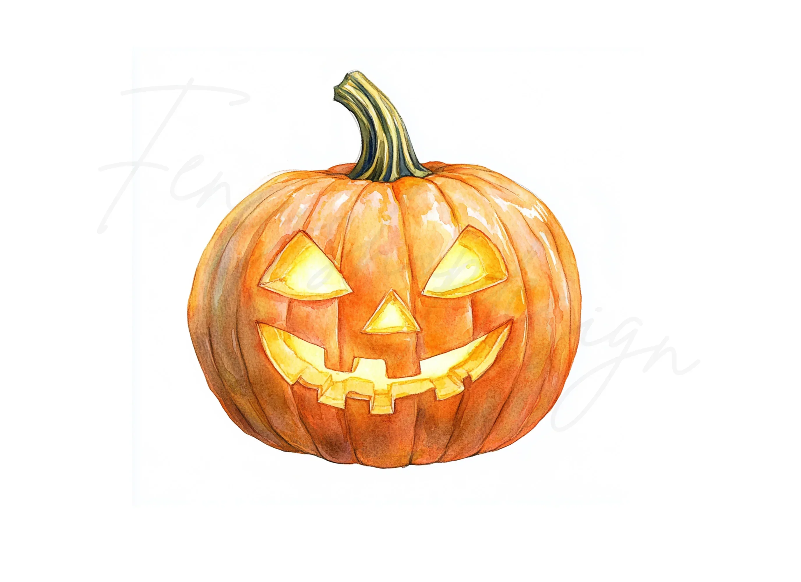 Spooky Halloween Jack-O'-Lanterns Clipart Bundle - Image 2