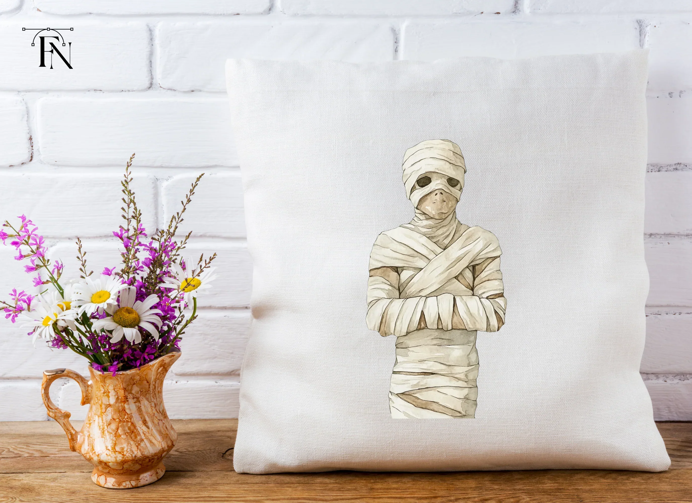 Spooky Mummy Character Clipart Bundle - Image 2