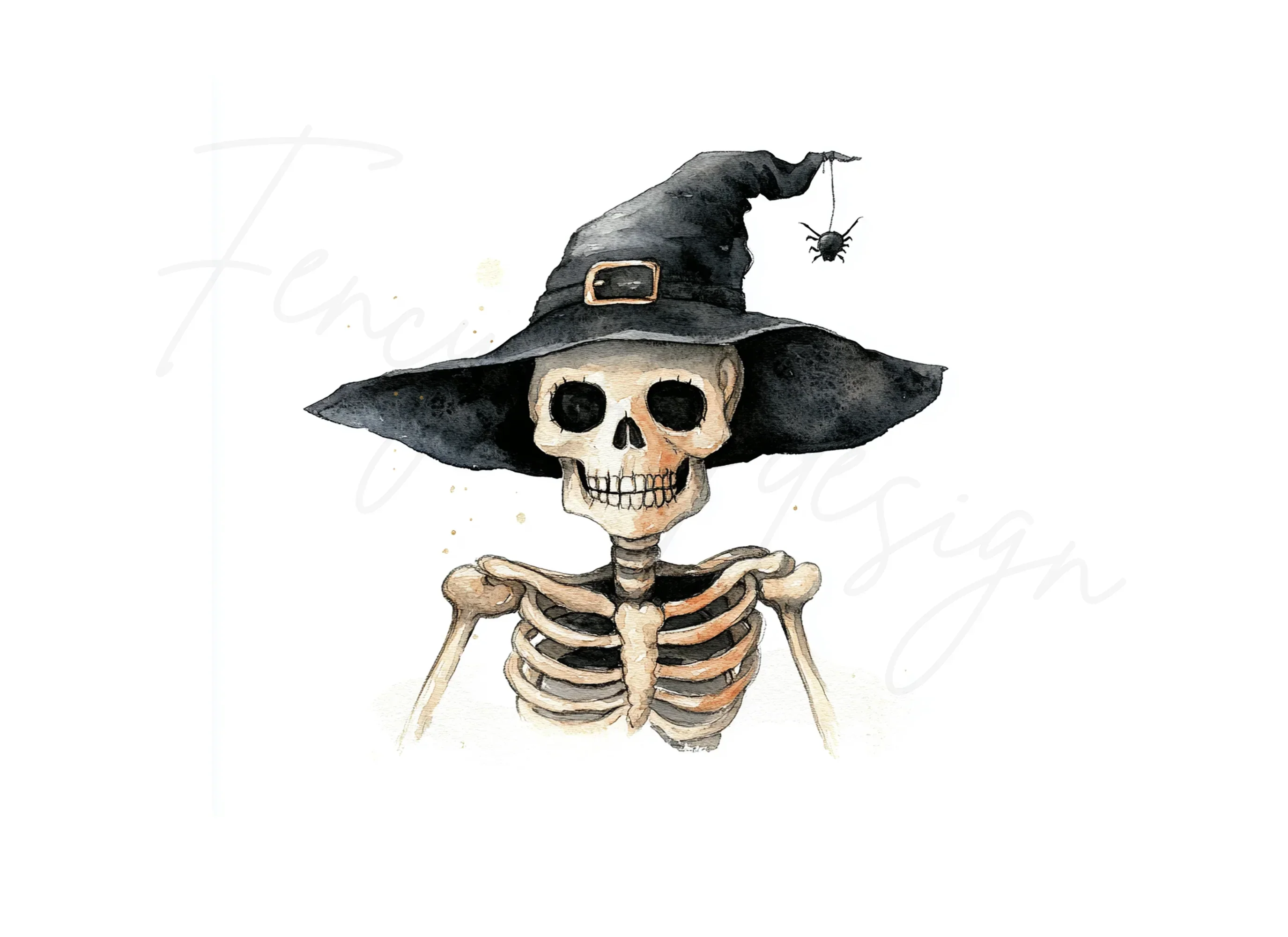 Spooky Skeleton Witch Clipart Bundle - Image 3