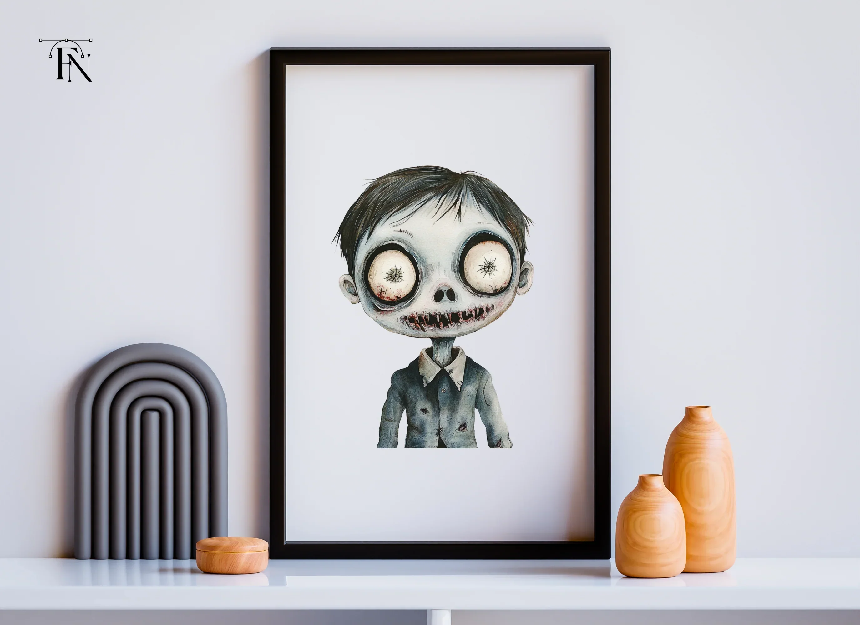 Spooky Zombie Boy Clipart Bundle - Image 2