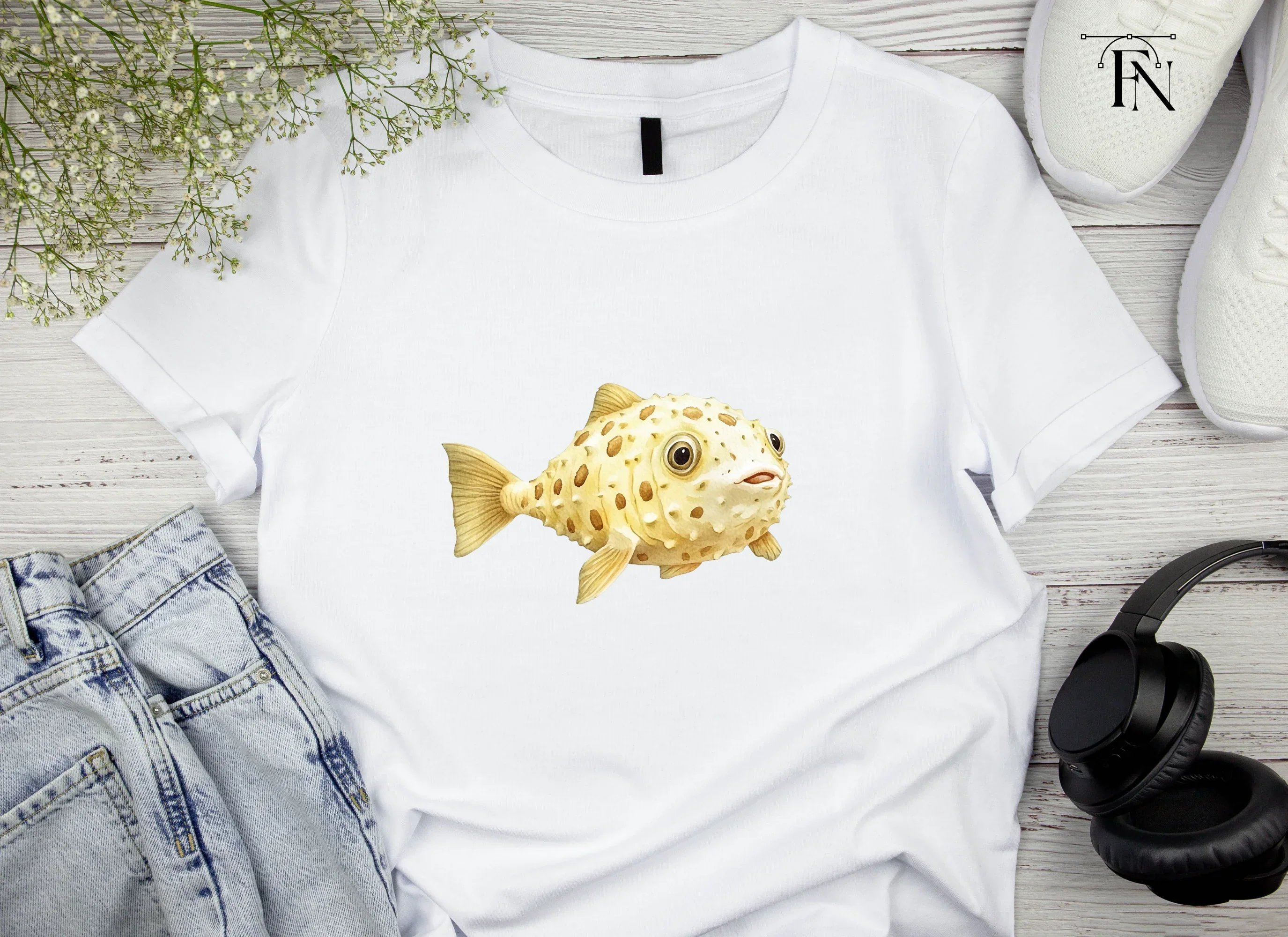 Spotted Pufferfish Clipart Bundle - Image 5