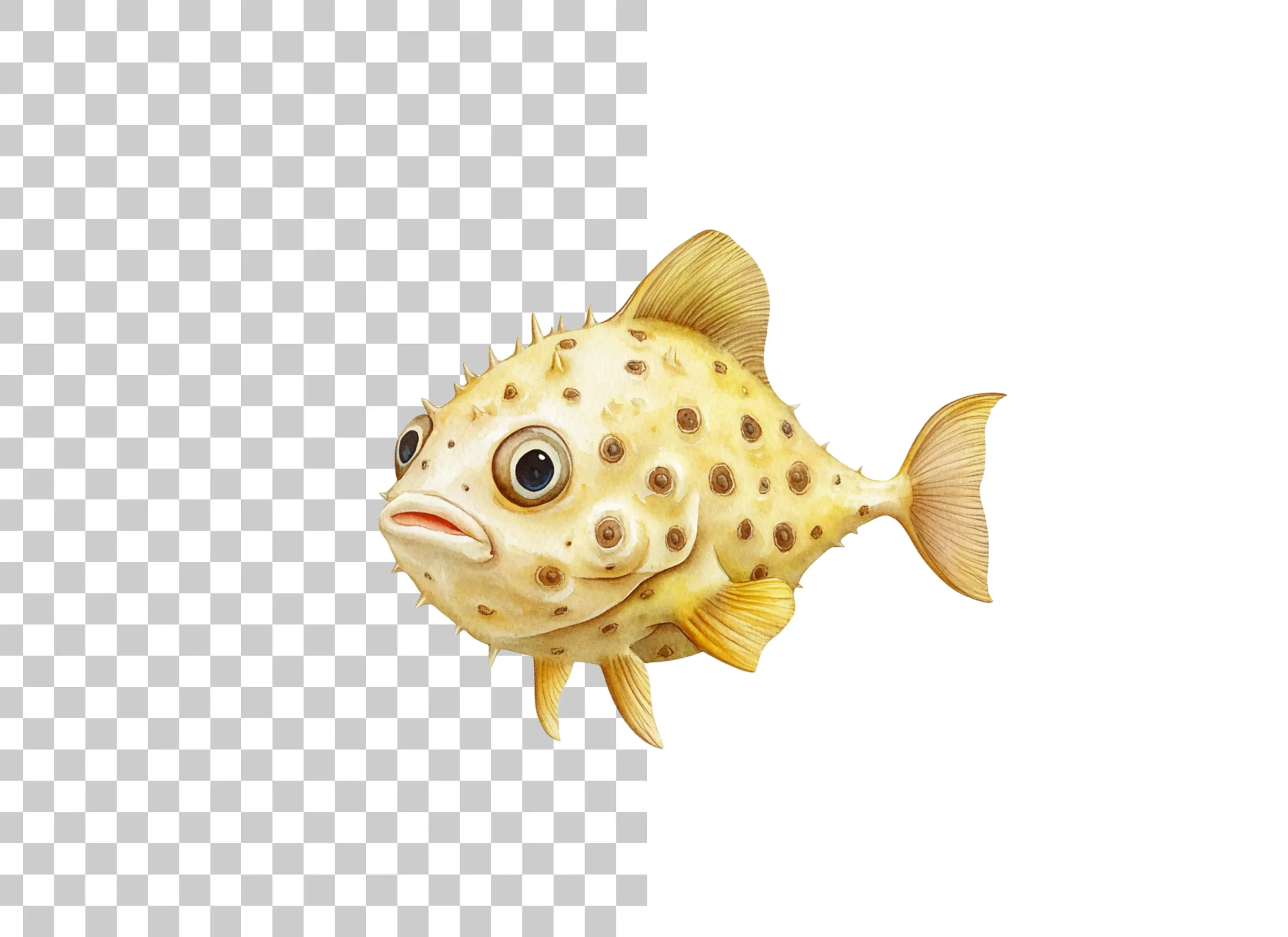 Spotted Pufferfish Clipart Bundle - Image 6