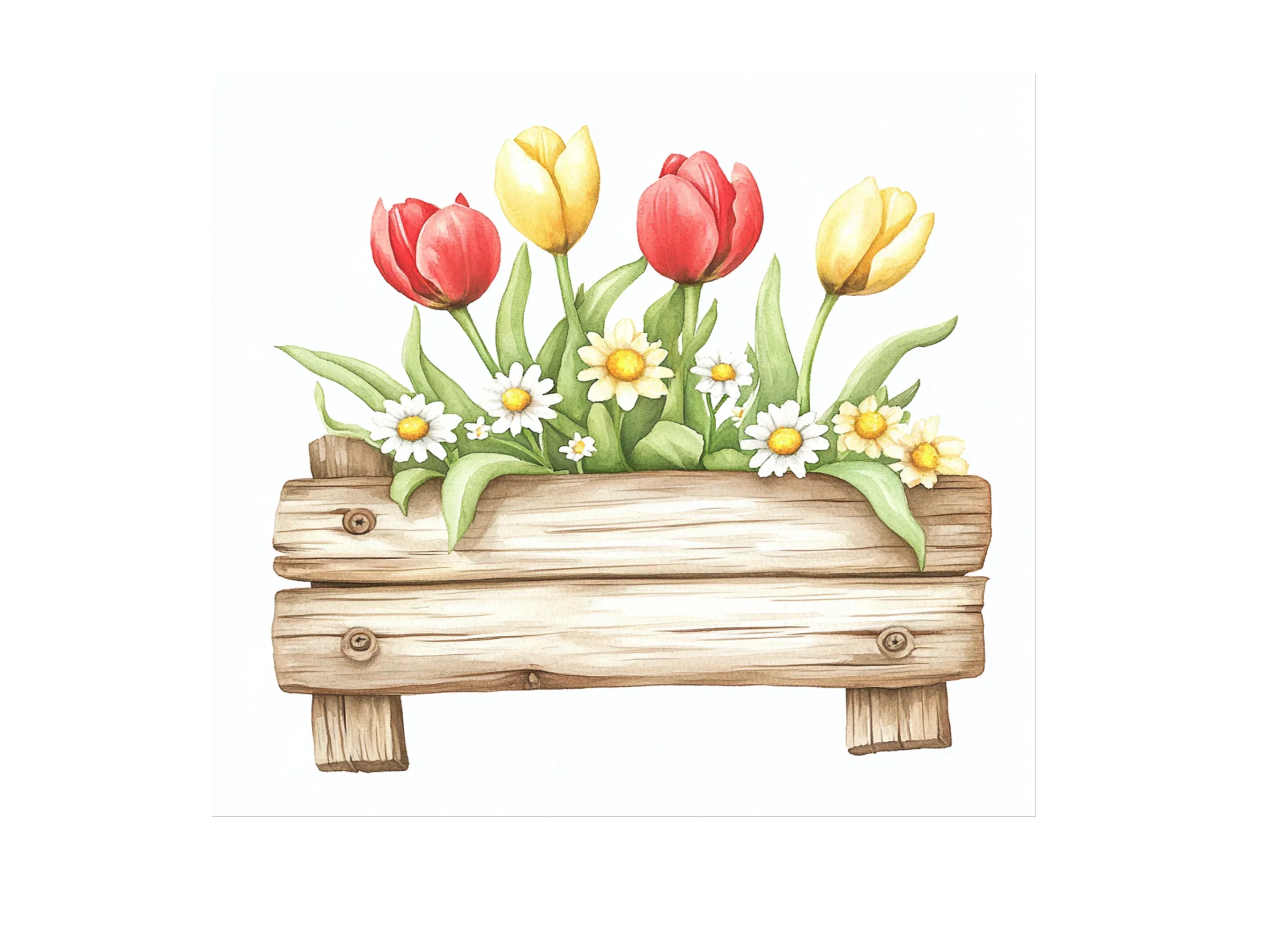 Spring Flower Box Clipart Bundle - Image 3