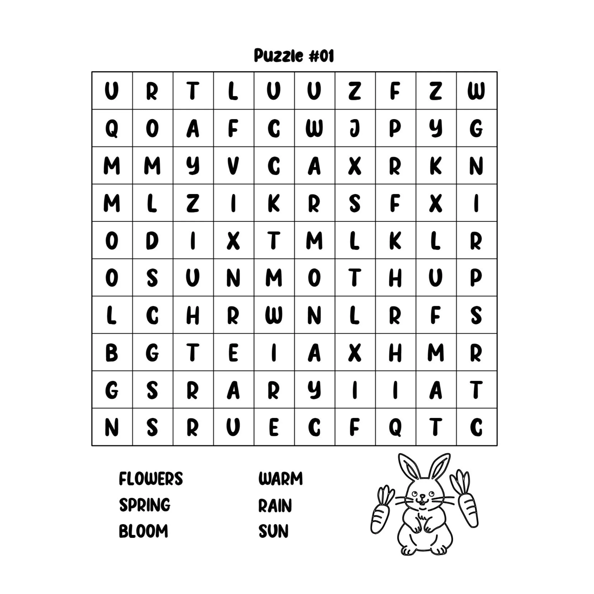Spring Word Search Book for Kids - Image 2