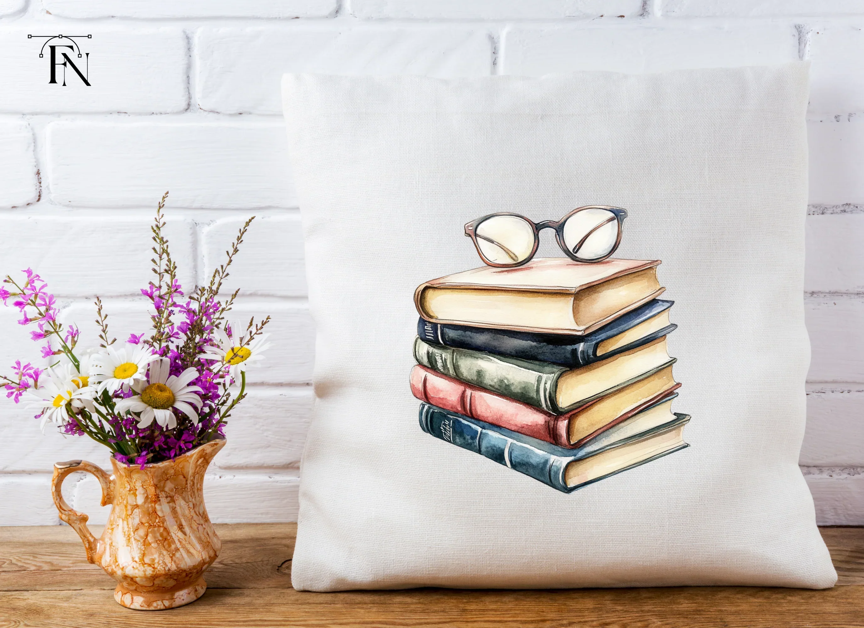 Stack of Books with Glasses Clipart Bundle - Image 5