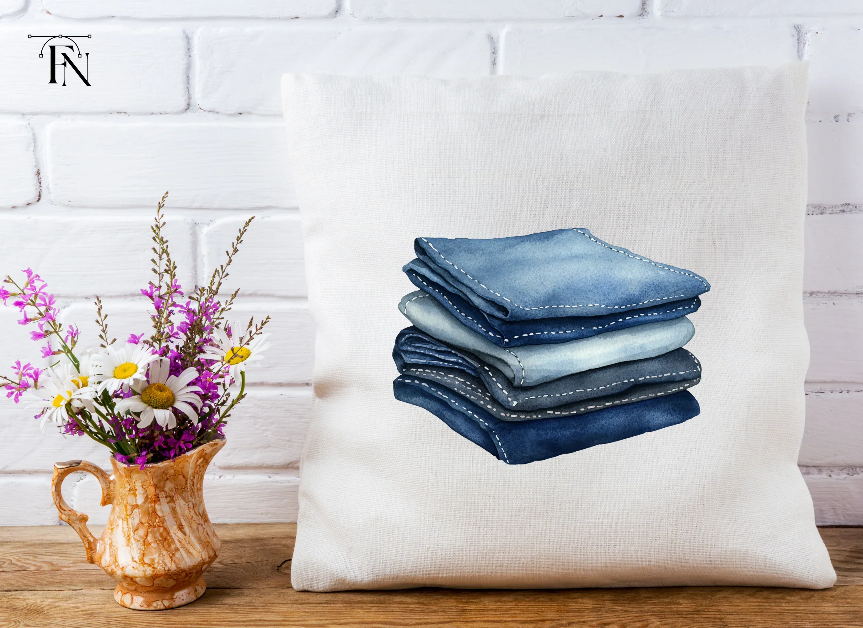 Stack of Folded Denim Clipart Bundle - Image 5