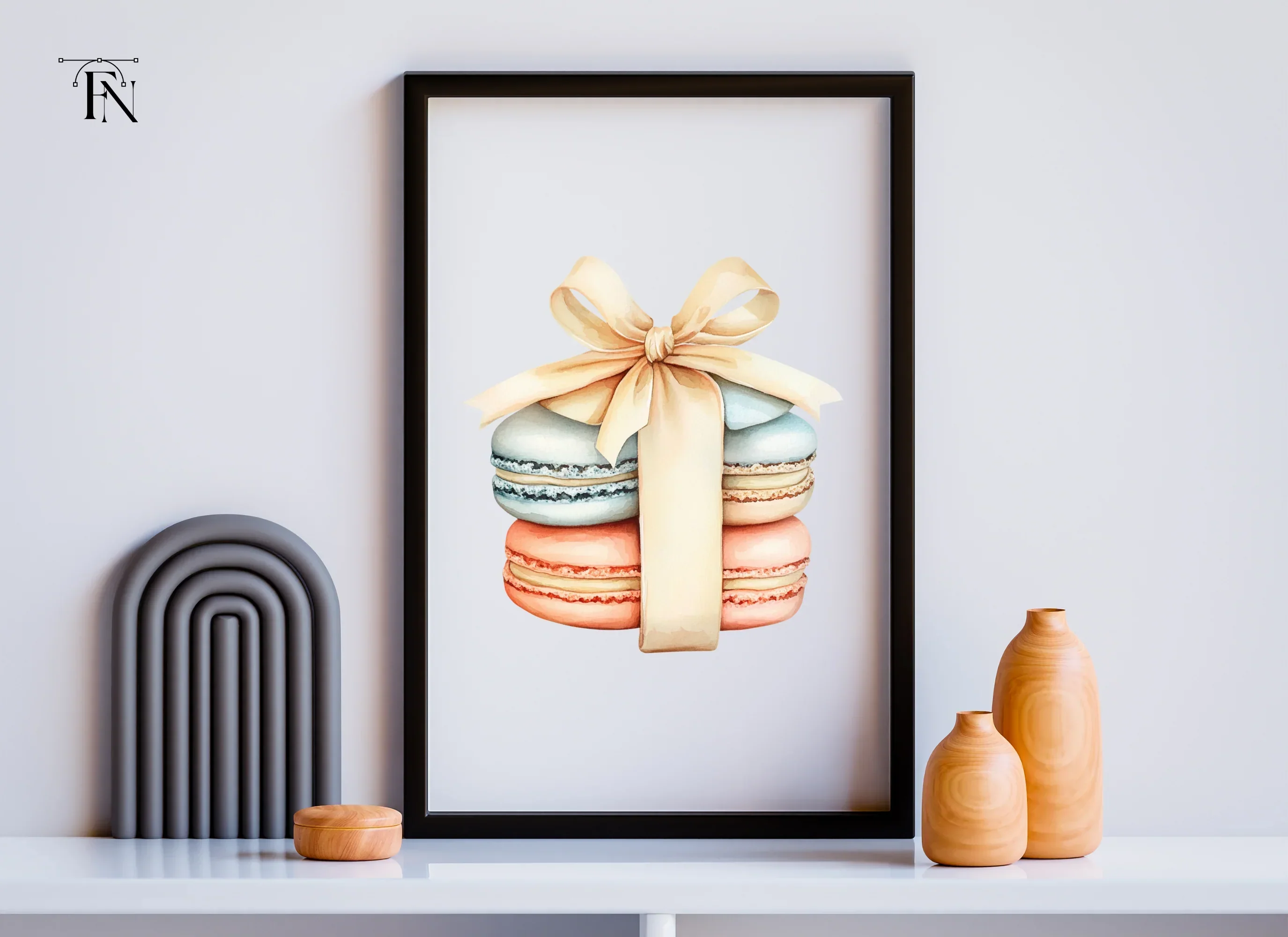 Stacked Macaron Gift Clipart Bundle - Image 5