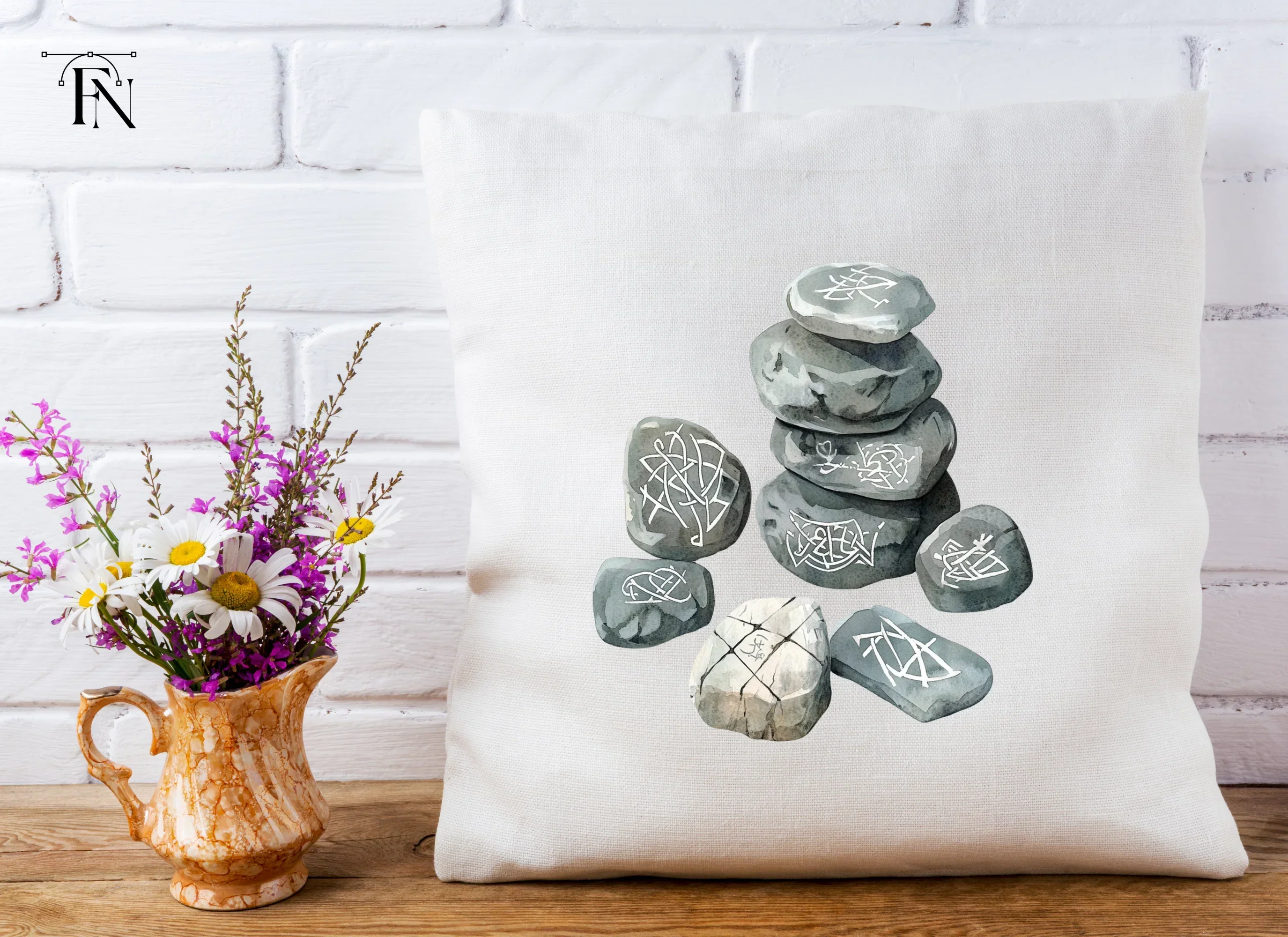 Stacked Rune Stones Clipart Bundle - Image 5