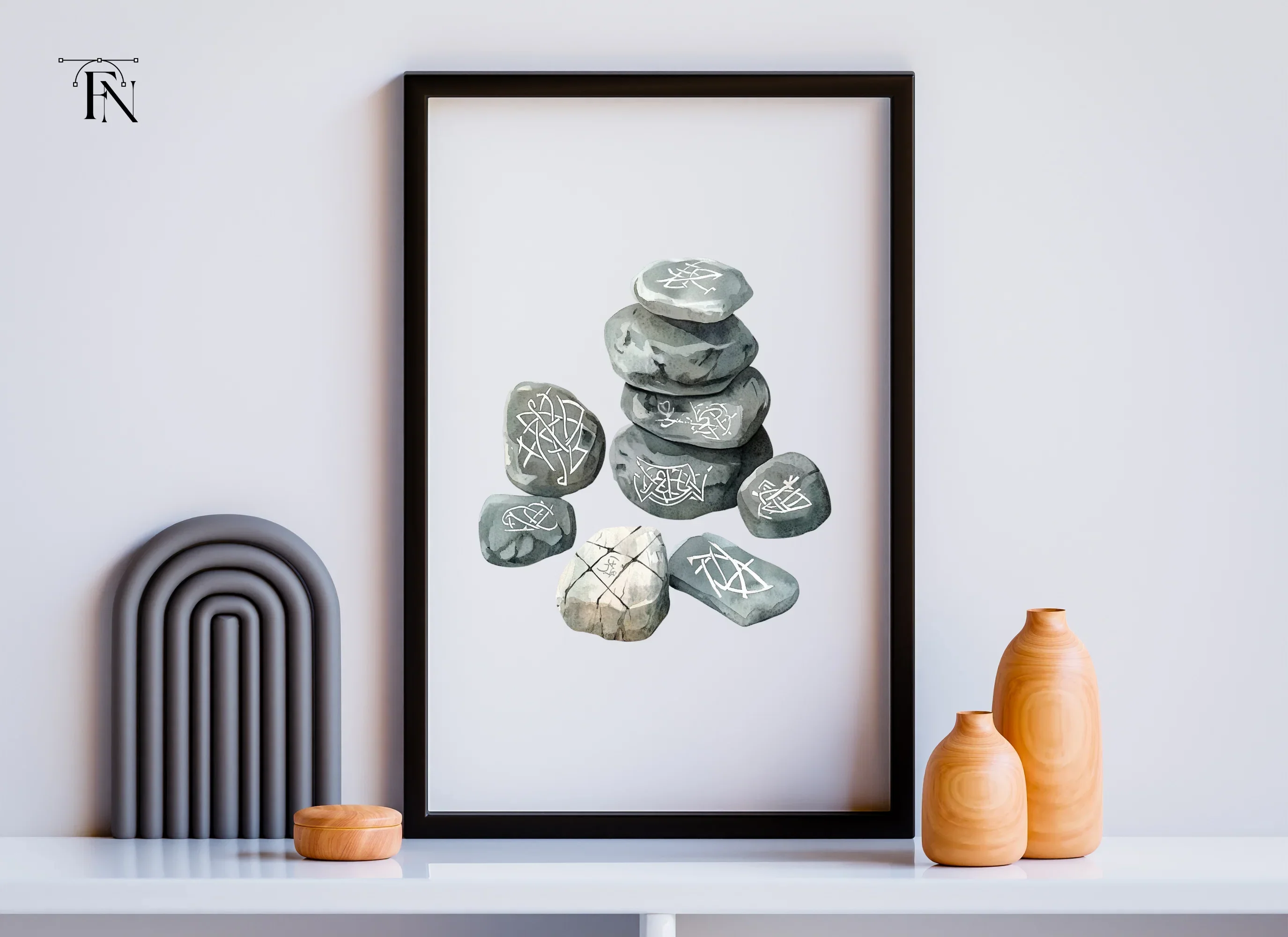 Stacked Rune Stones Clipart Bundle - Image 6