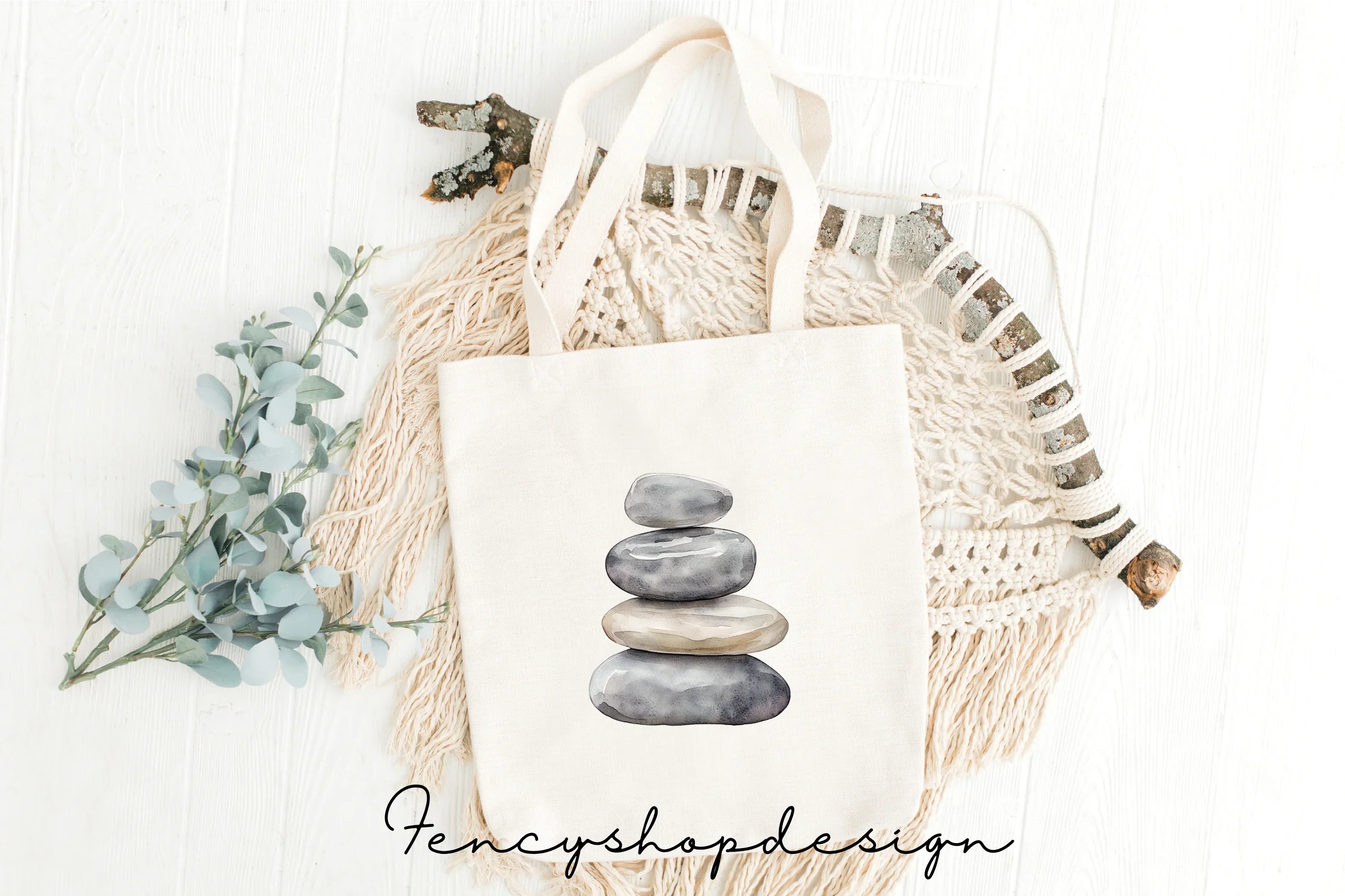Stacked Stones Clipart Bundle - Image 6