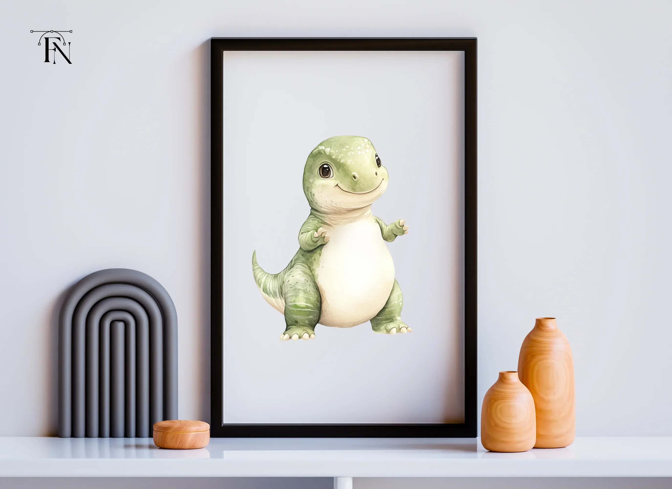 Standing Baby Dinosaur Clipart Bundle - Image 3