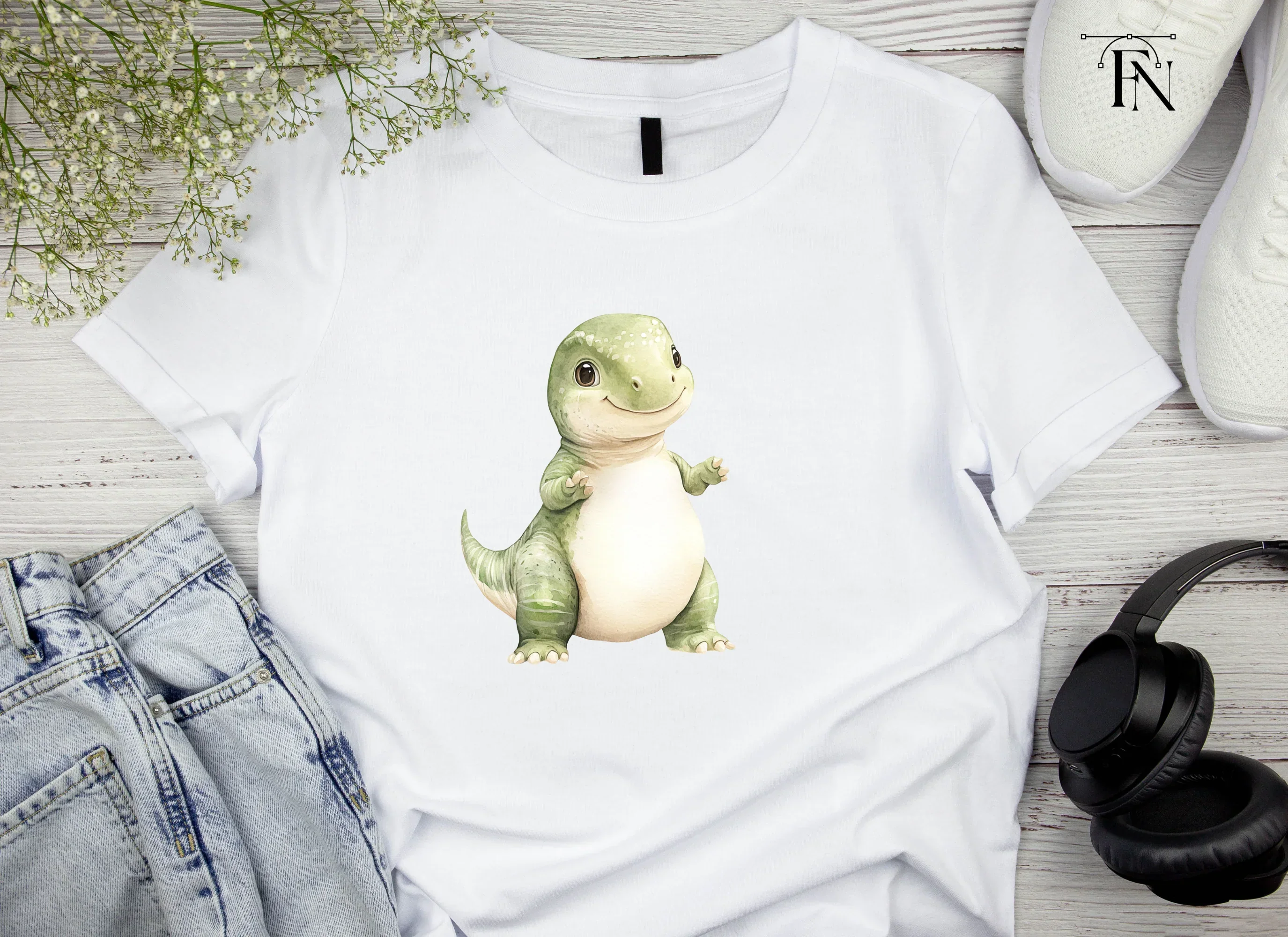 Standing Baby Dinosaur Clipart Bundle - Image 5
