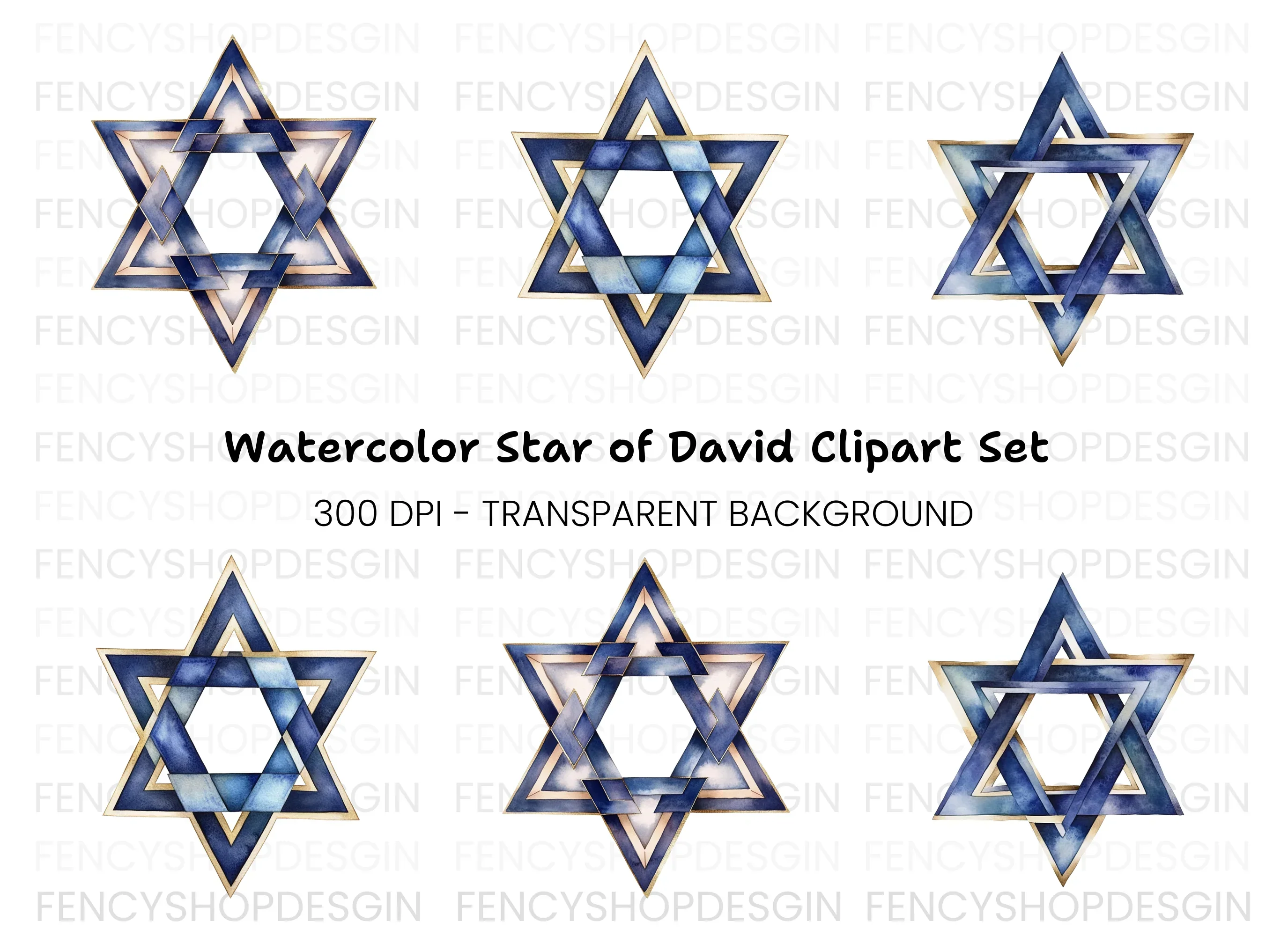 Star of David Clipart Bundle